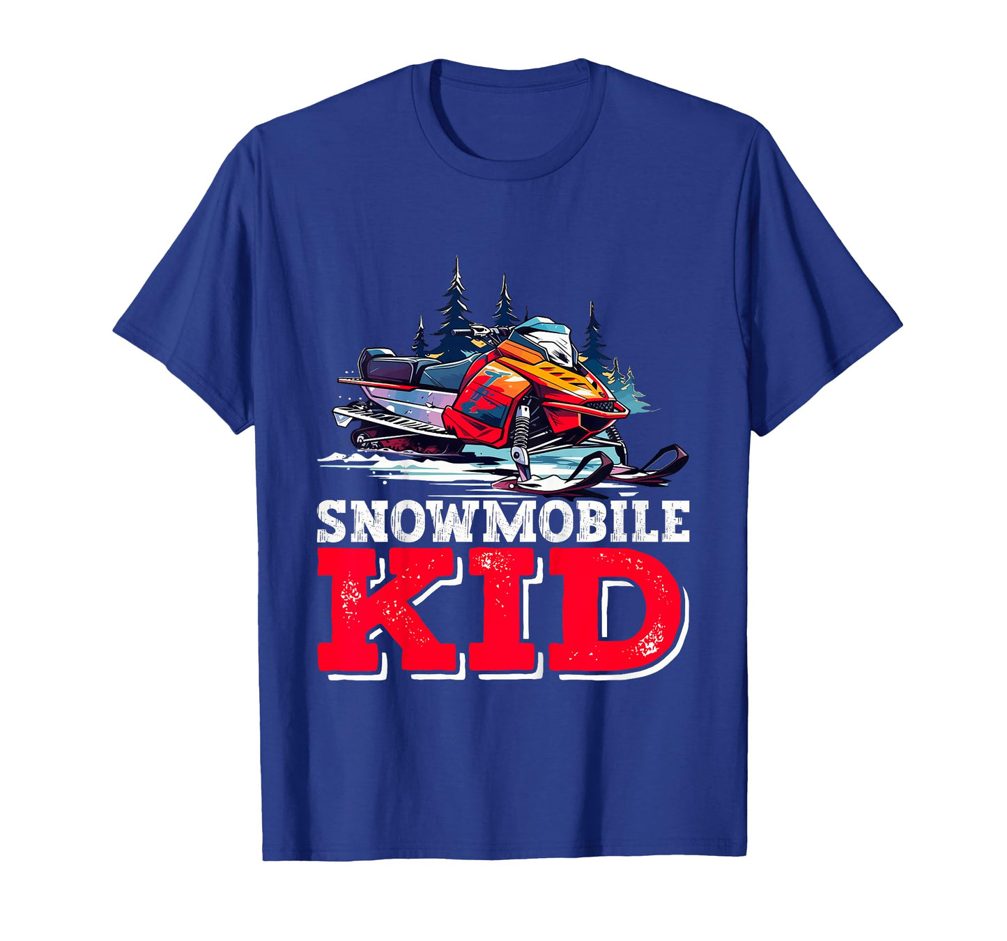 Snowmobile Kid Snowmobiling Design For Boys Girls Youth T-Shirt