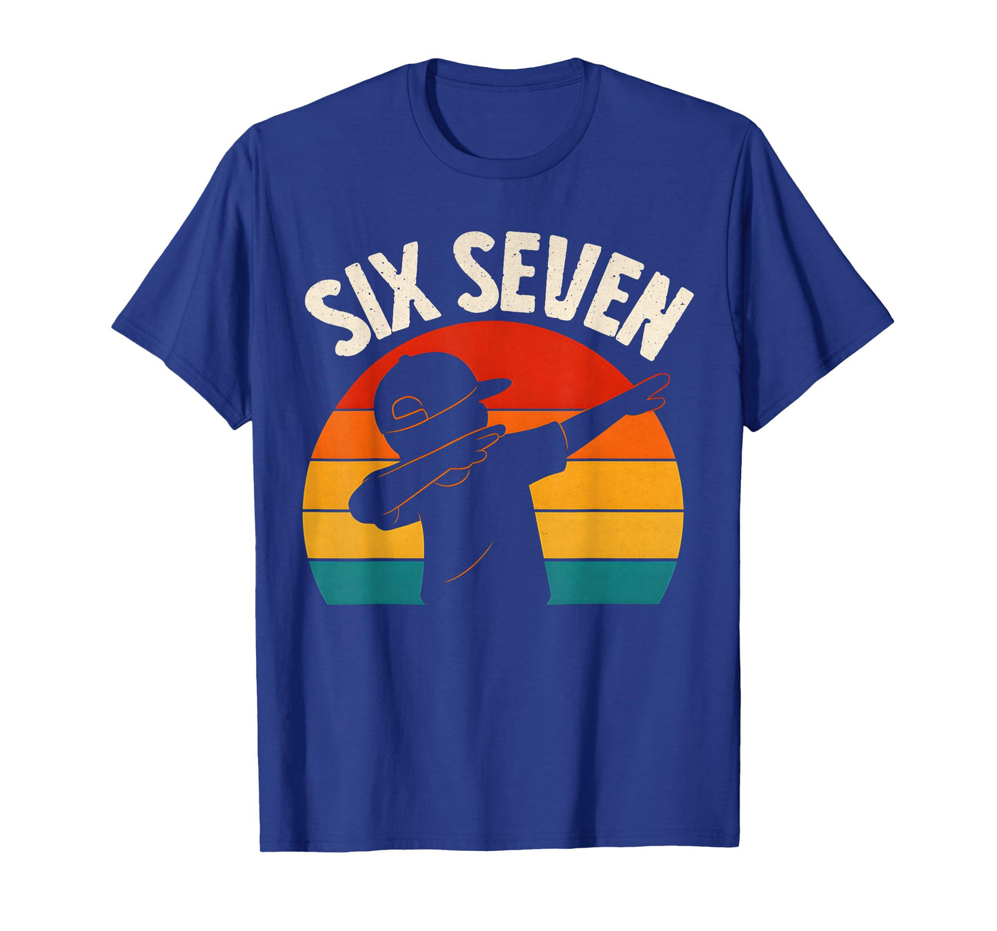 67 Meme 6 7 Numbers Dabbing Six Seven Funny Boys Kids Bruh T-Shirt