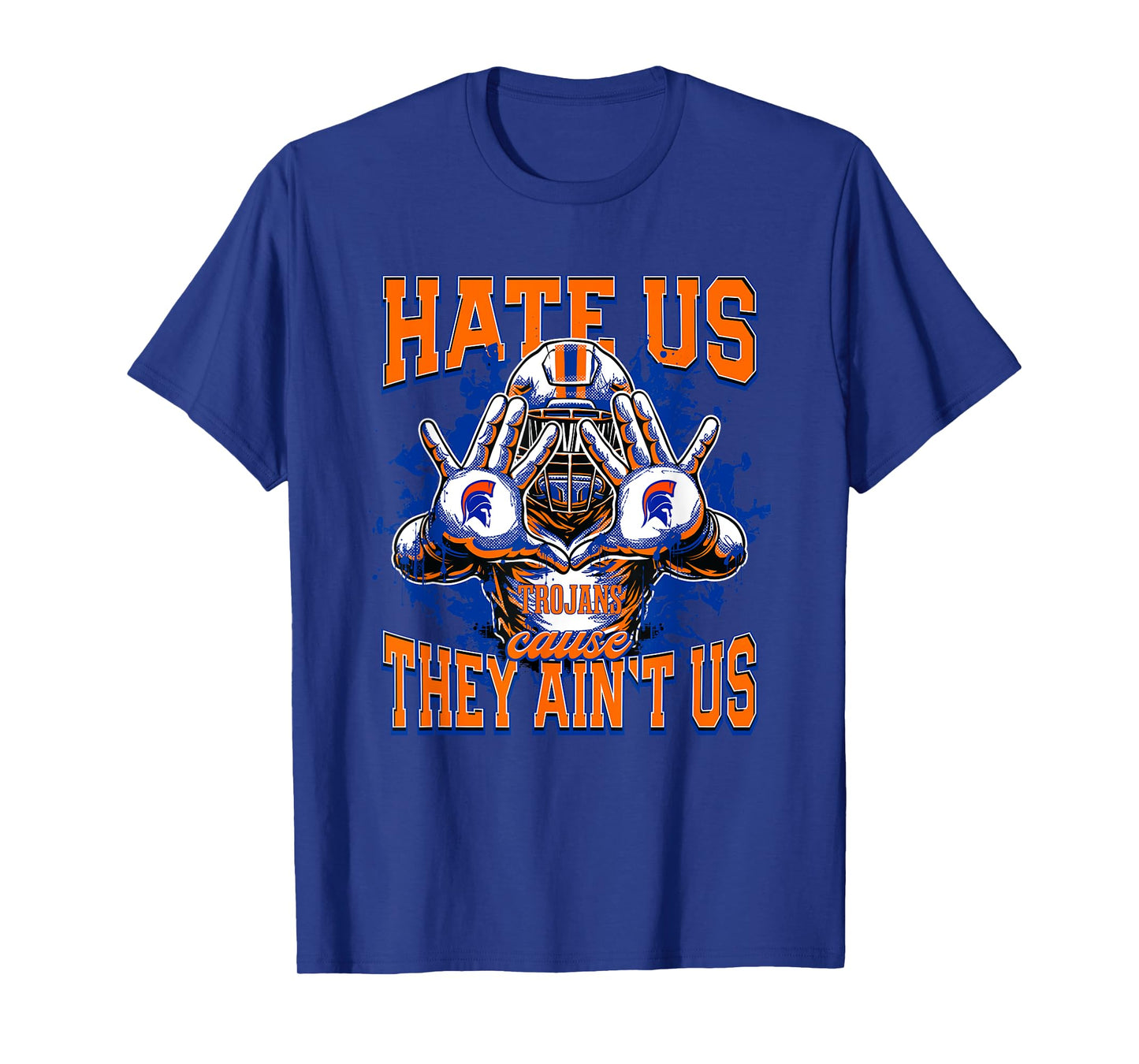 James Island Charter Trojans Logo Hate Us Cause They Ain't T-Shirt