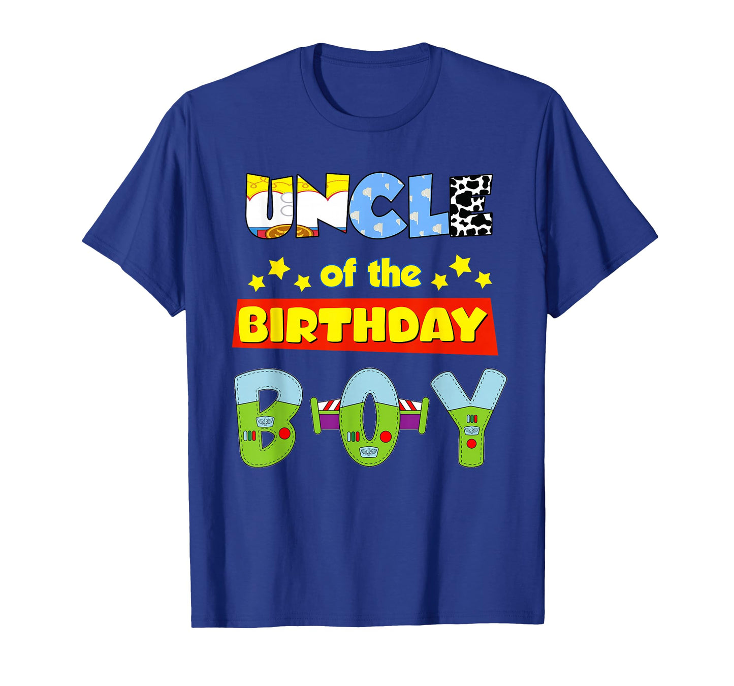 Uncle Of The Birthday Boy Cowboy Family Party Decorations T-Shirt