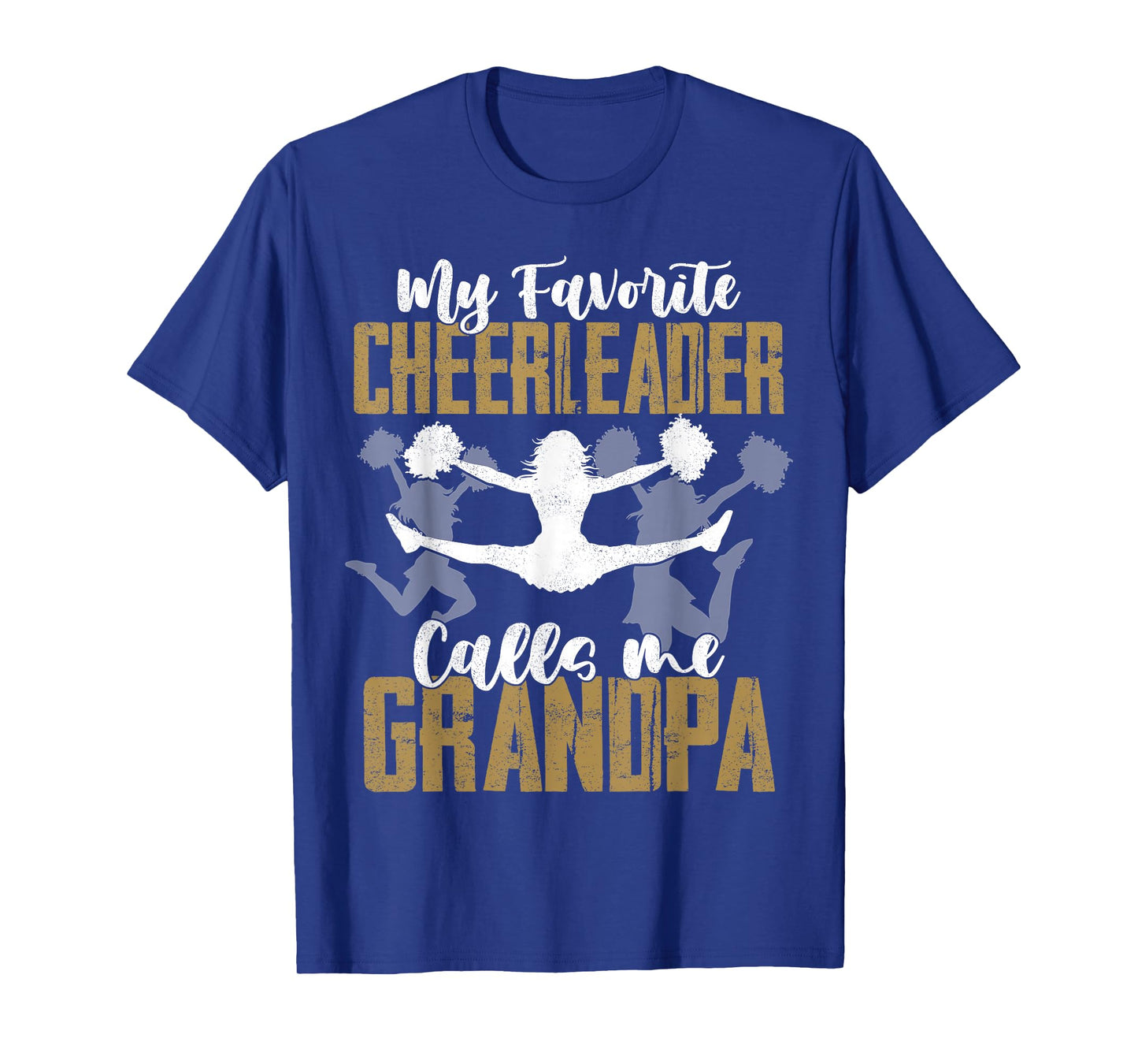 Funny Cheerleader Grandpa Shirt Cheerleading Grandpa Gift T-Shirt