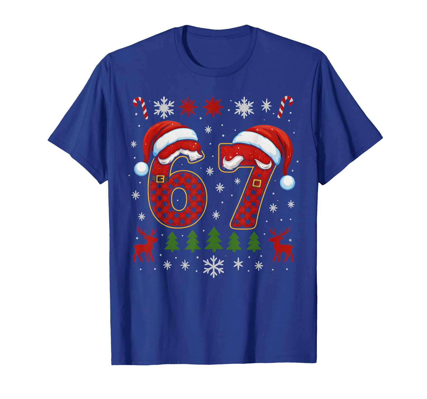 HUGvyn Funny 67 Six Seven Squad Meme Christmas Ugly Sweater T-Shirt