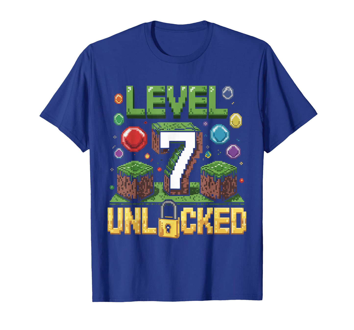 Birthday Children's Shirt Level 7 Unlocked Games T-Shirt