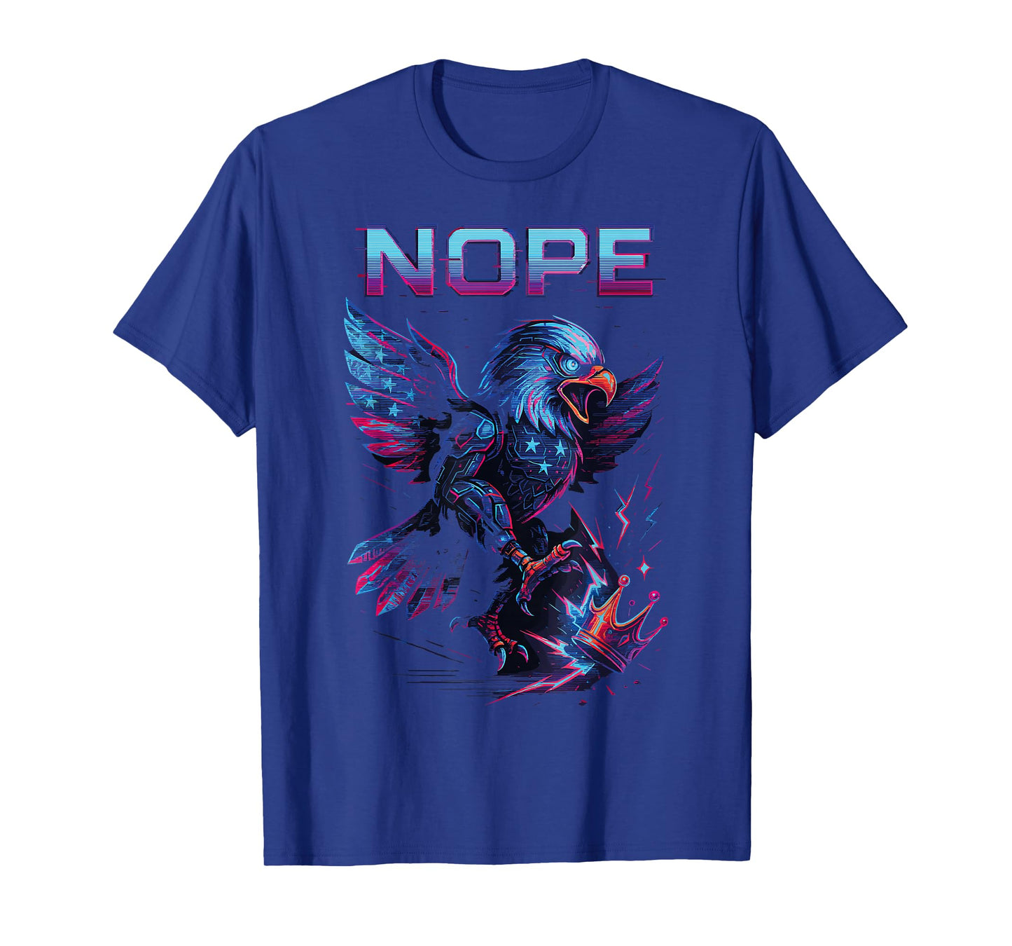 No Kings Nope Bold Minimal Protest Statement T-Shirt