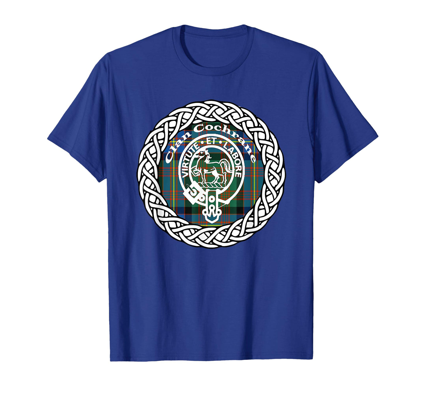 Cochrane surname Scottish clan tartan crest badge t-shirt