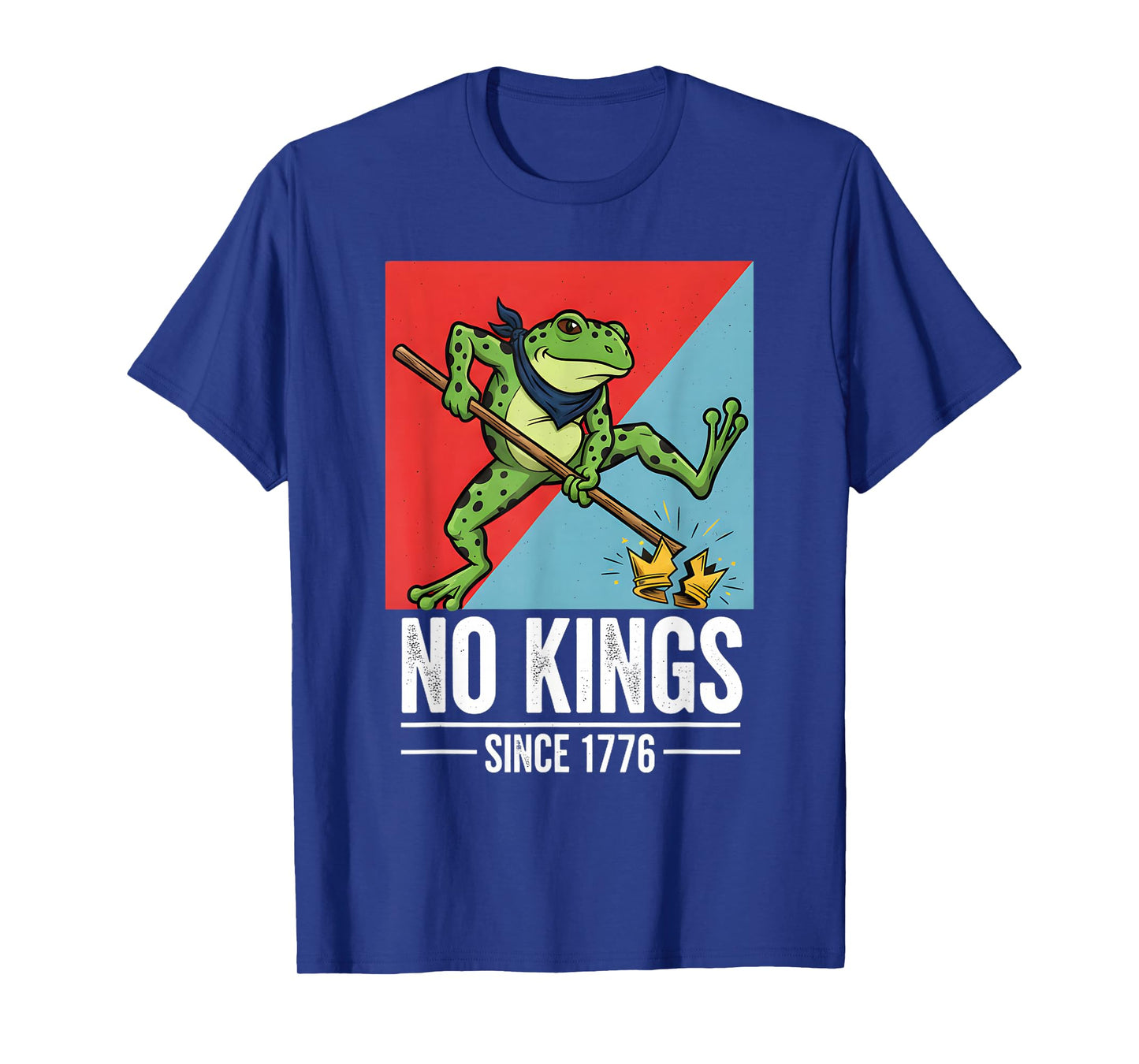 Frog No Kings in America Funny T-Shirt