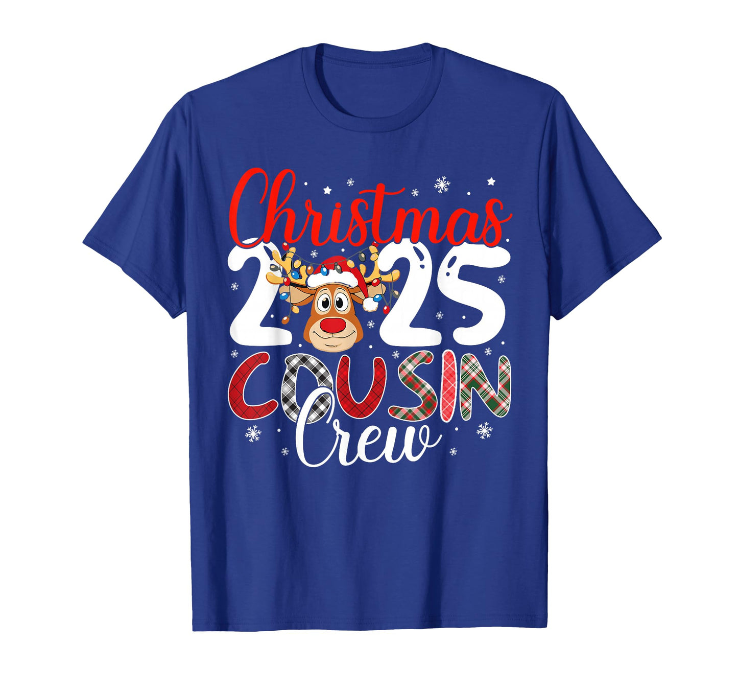 Christmas Cousin Crew 2025 Matching Family Xmas Pajamas T-Shirt
