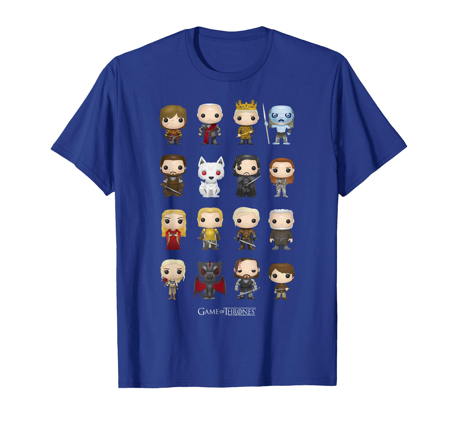 Game Of Thrones Group Shot Pop Art Figures T-Shirt