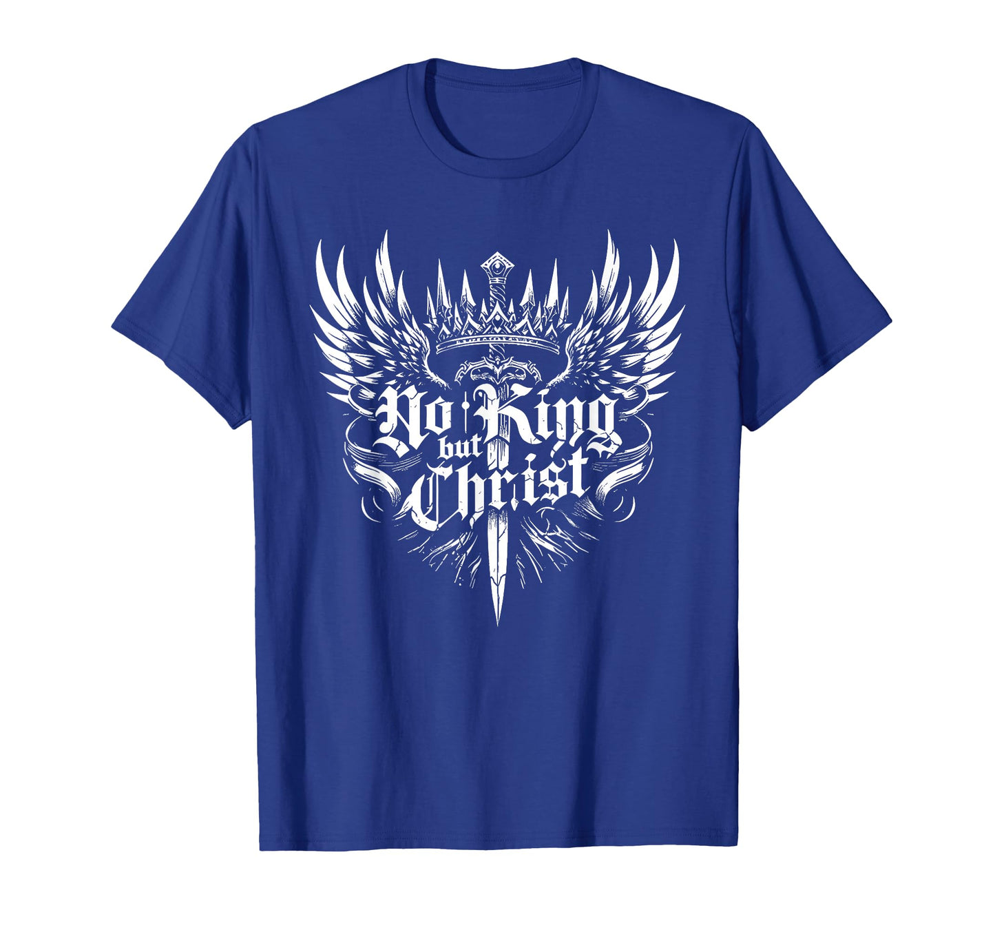 No King But Christ Christian Faith Jesus Religious T-Shirt