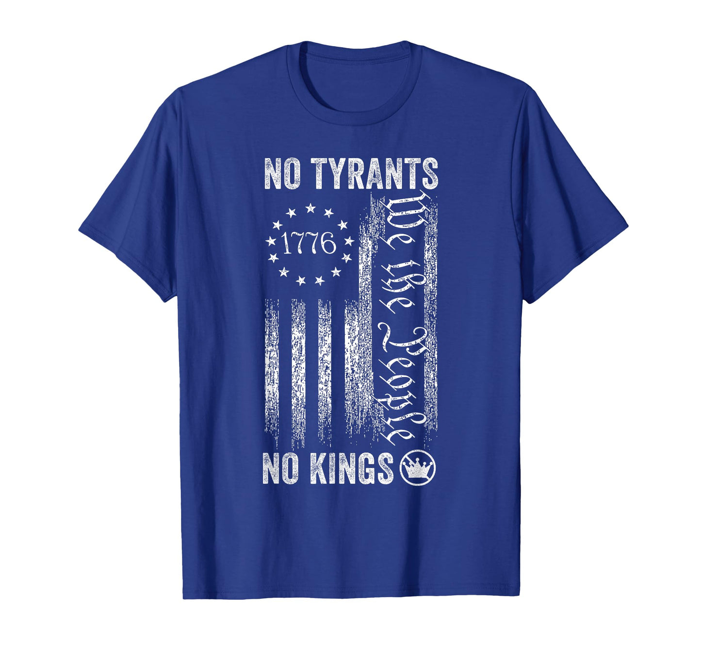 No Kings America Vintage Flag No Kings Day T-Shirt