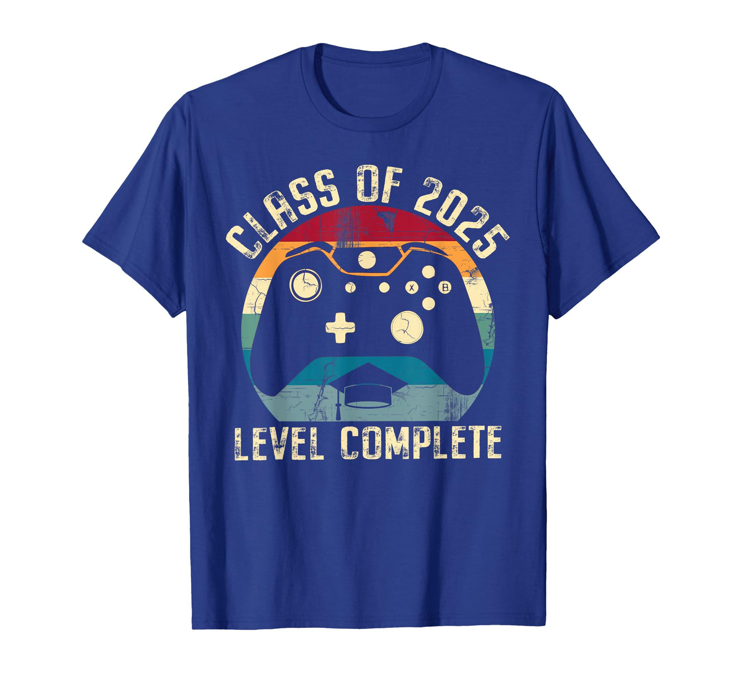 Class Of 2025 Level Complete Video Gamer Senior Graduation T-Shirt