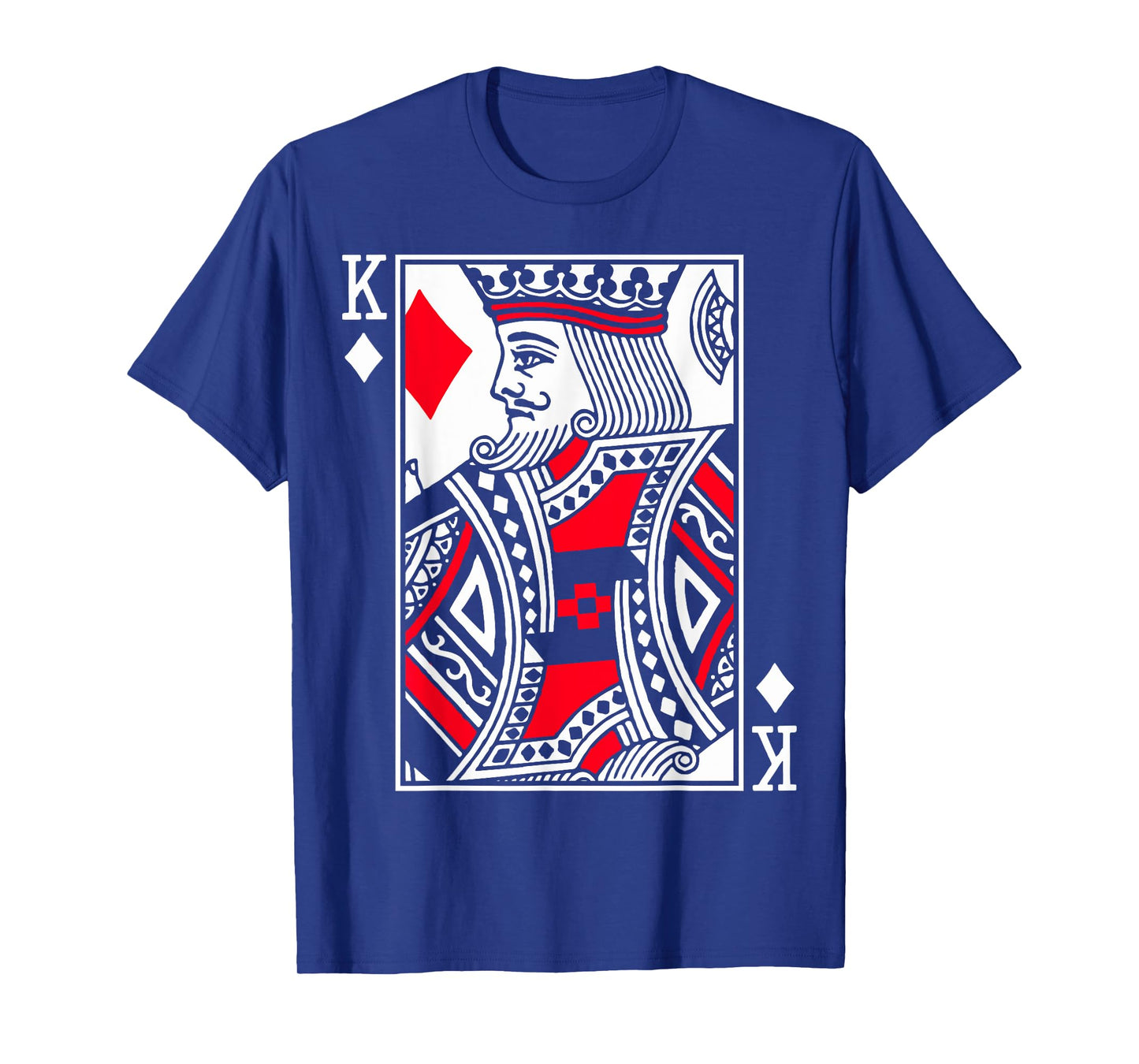 King Poker Card of Diamonds Playing Cards in 4 Kings Costume T-Shirt