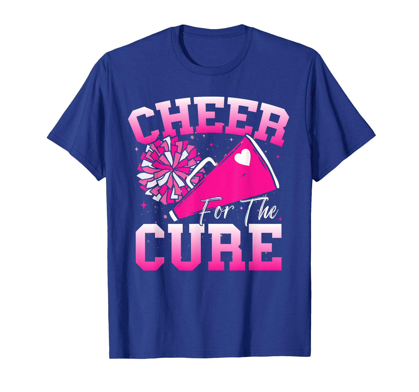 Cheer For The Cure Sport Breast Cancer Awareness Cheerleader T-Shirt