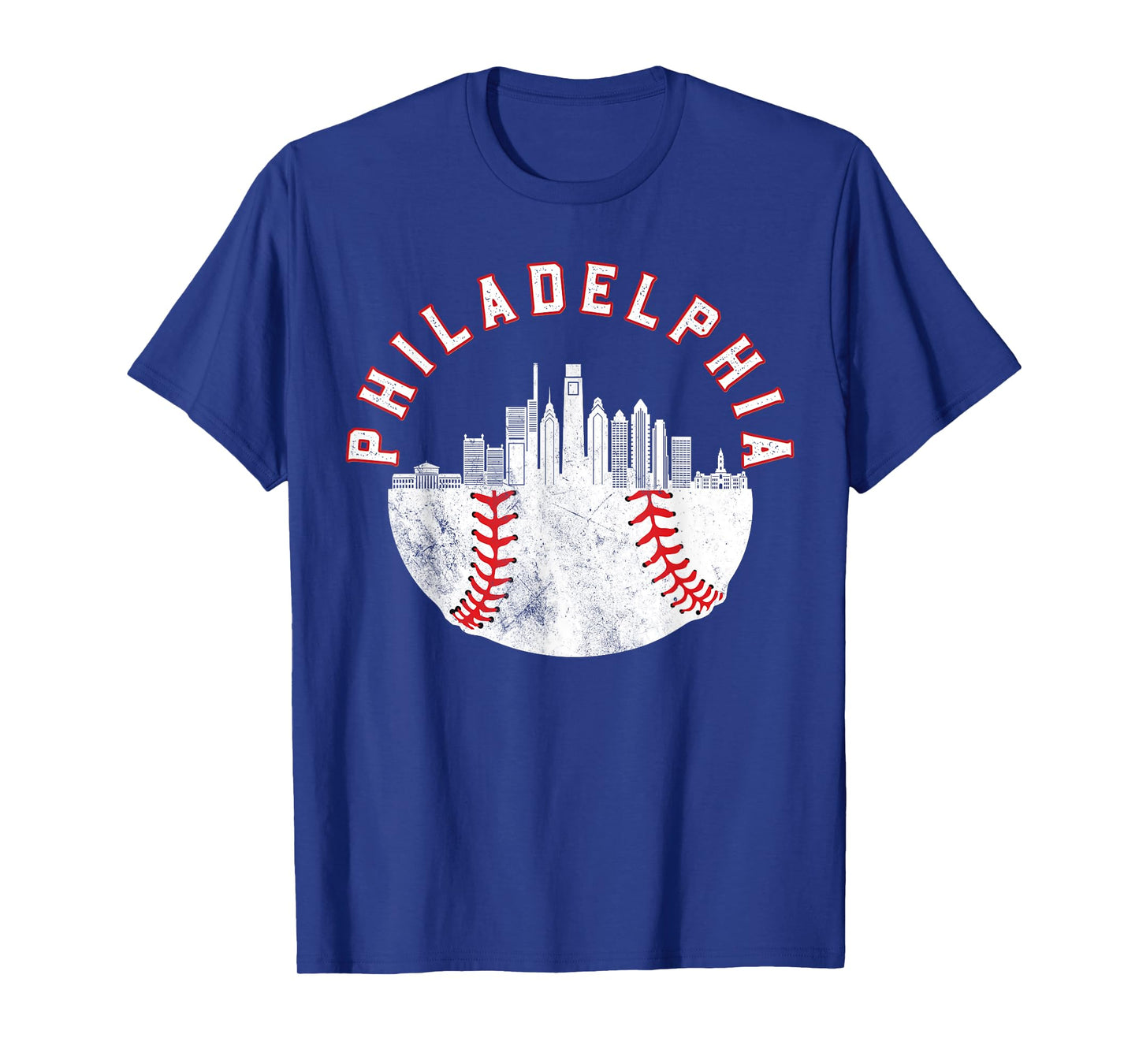 Vintage Philadelphia Skyline Retro Cityscape T-Shirt