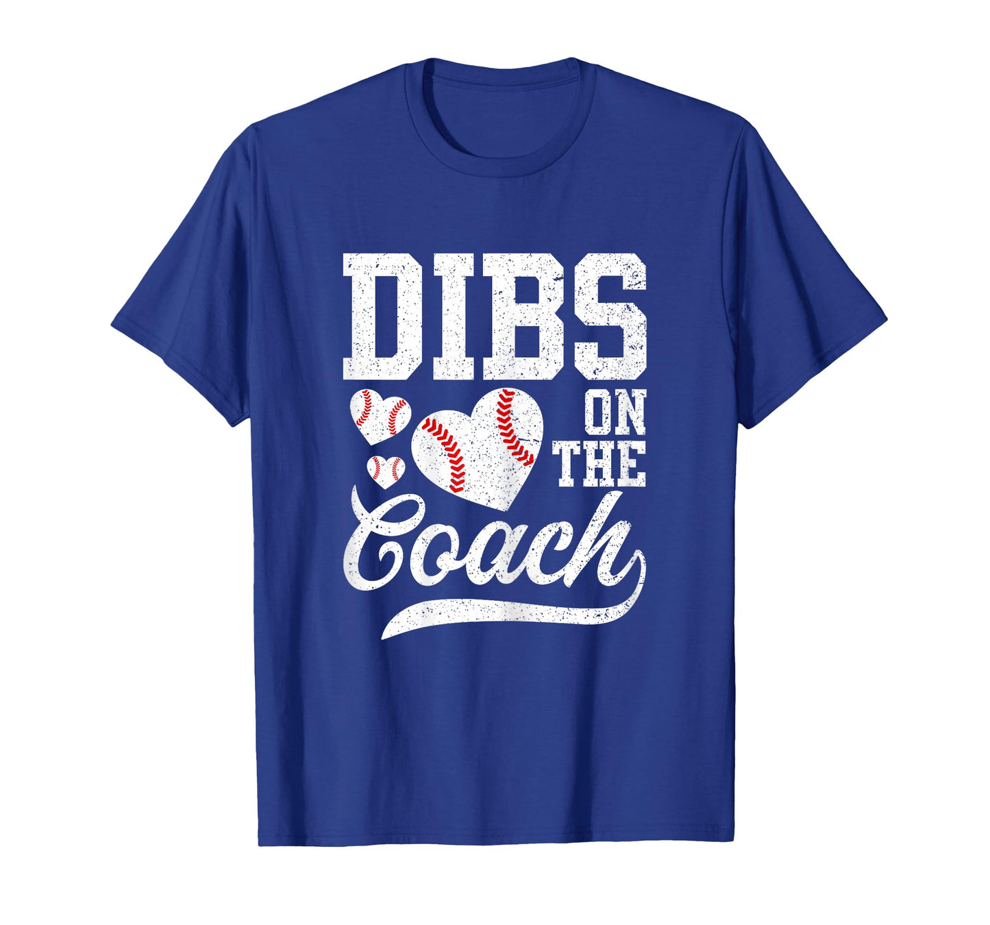 Womens Womens Dibs On The Coach - Coach's Wife Quote Baseball Mom T-Shirt