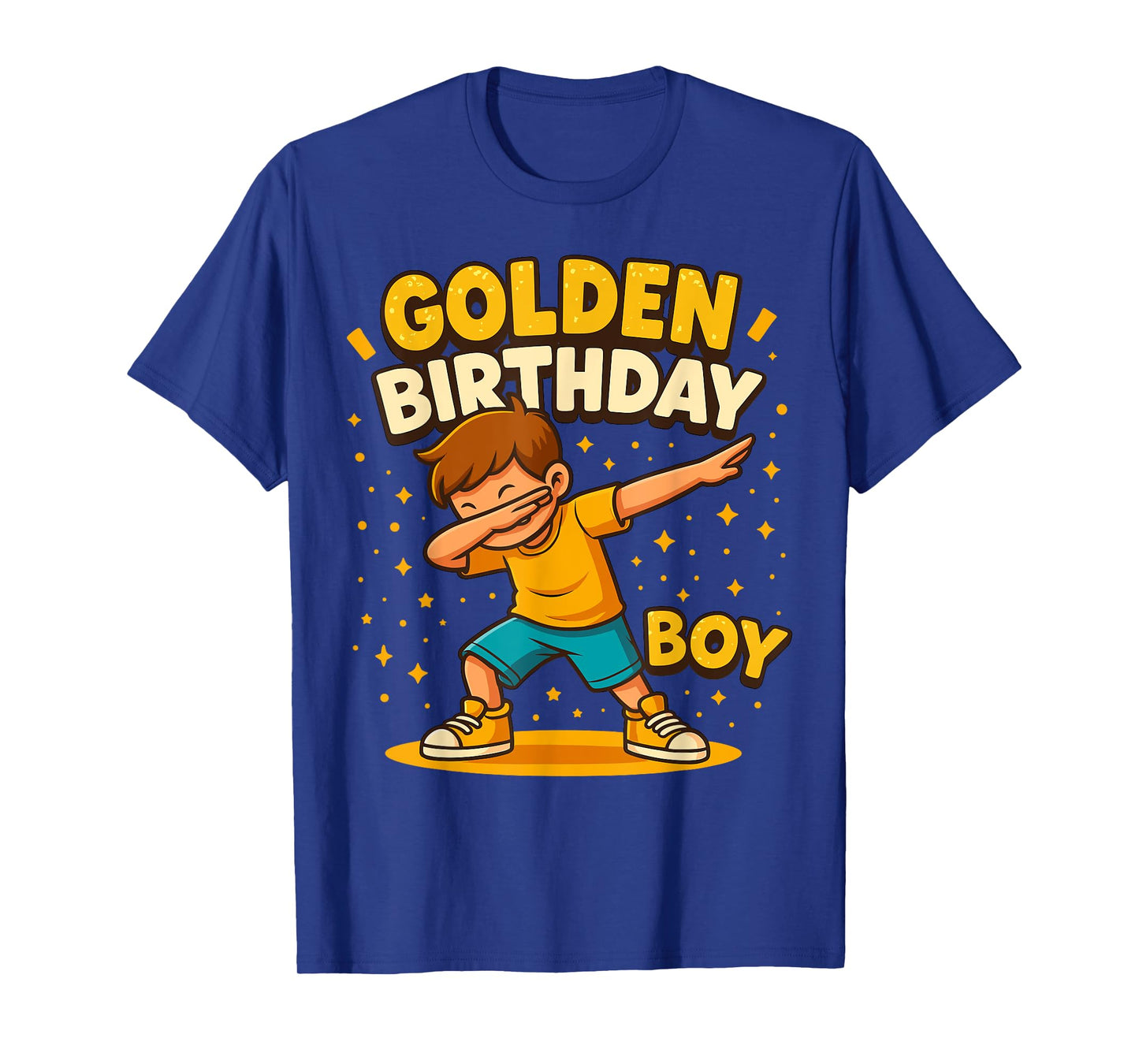 Golden Birthday Boys Bday Toddlers Birthday Party Decoration T-Shirt