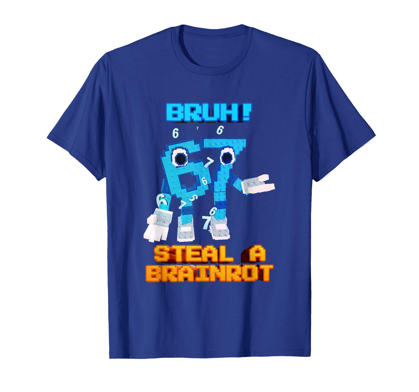 67 Six Seven 6-7 - Funny Steal Brainrot Kids Gaming Meme T-Shirt