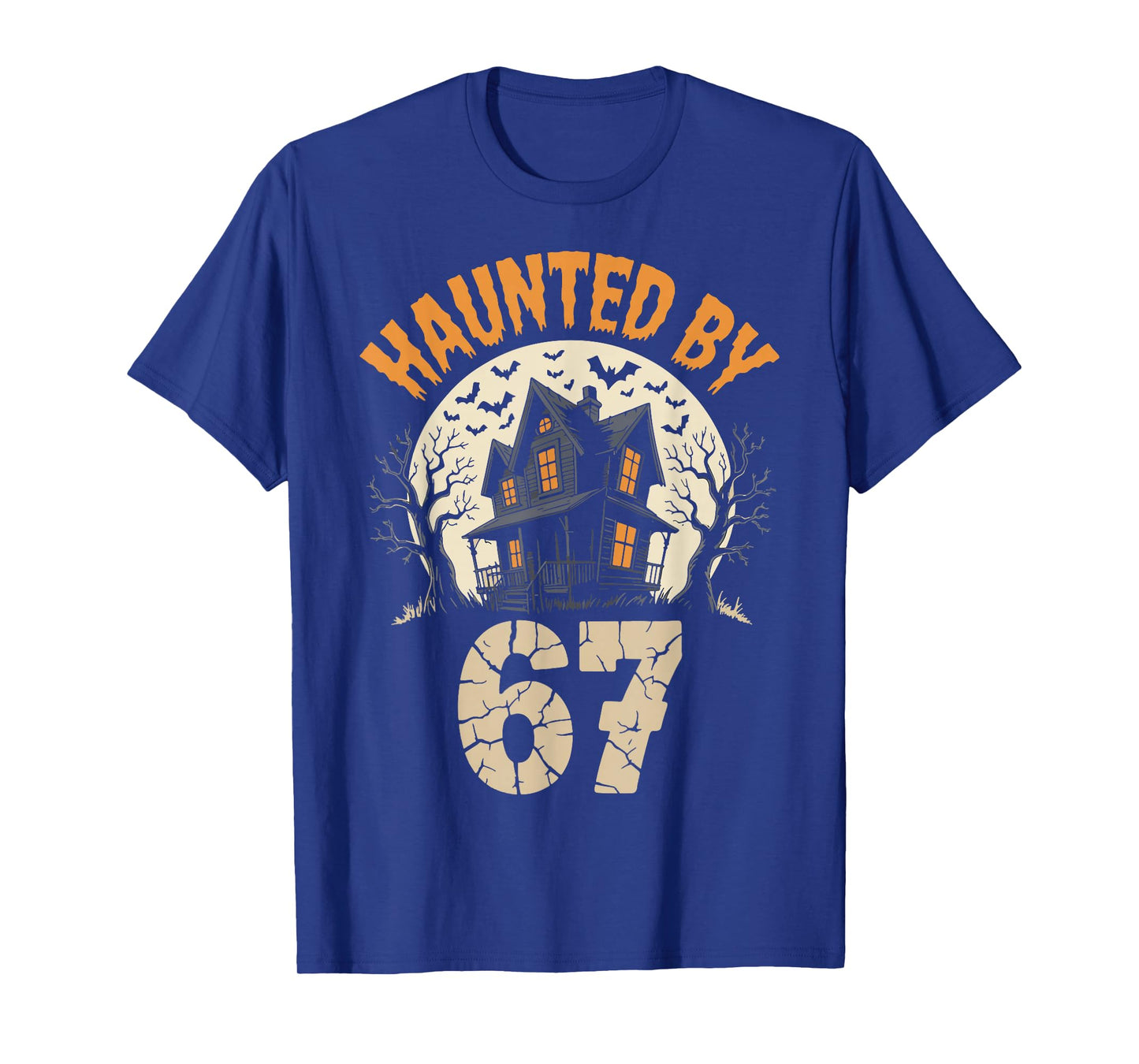 Haunted by 6-7 Brainrot Six Seven 67 Meme Halloween Costume T-Shirt