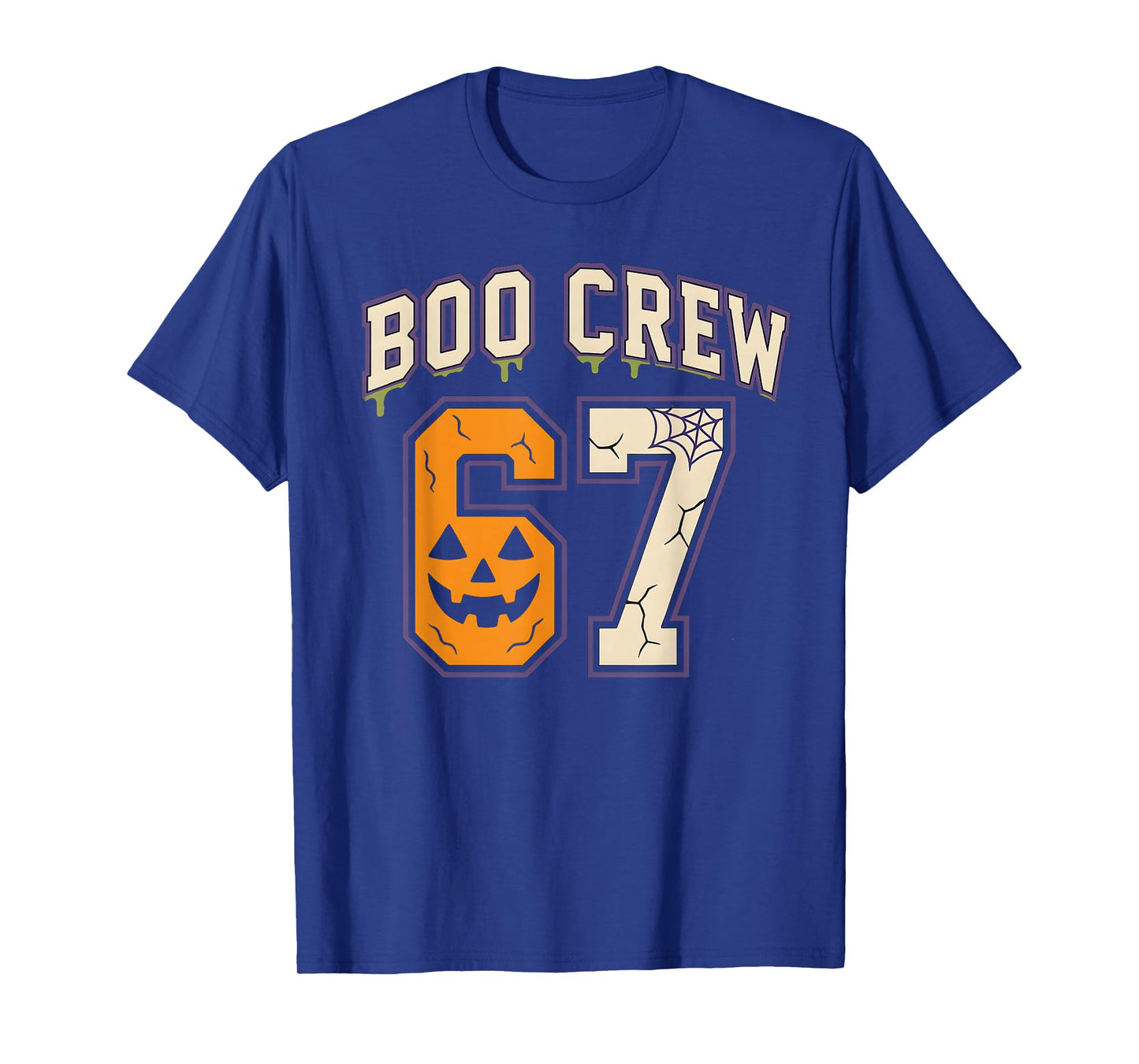 67 Halloween Boo Crew Sports Jersey Brainrot Meme Six Seven T-Shirt