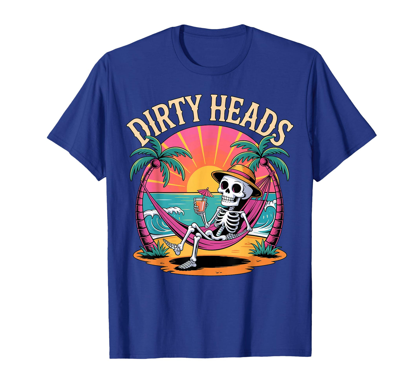Dirty Heads Skeleton Beach Summer Vacation T-Shirt