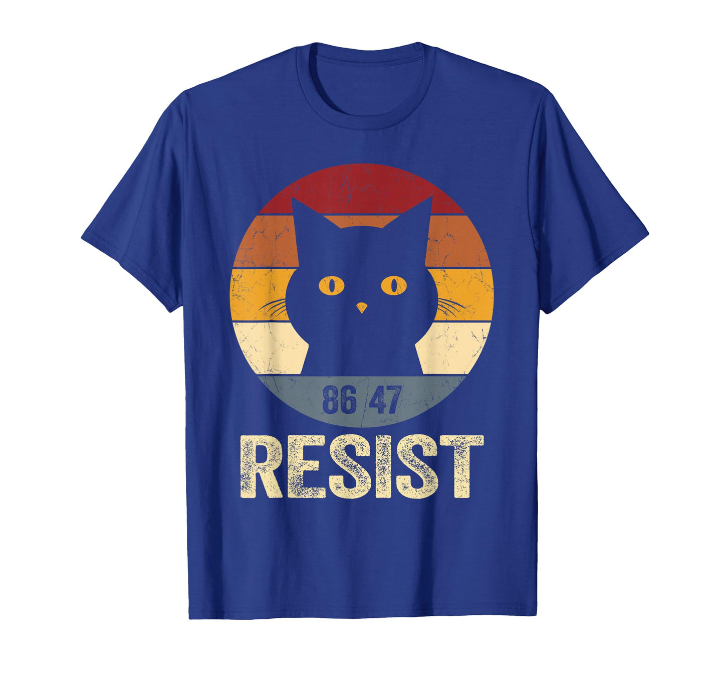 Resist Anti Trump Tee Retro Resist Anti Trump Cat 86 47 T-Shirt