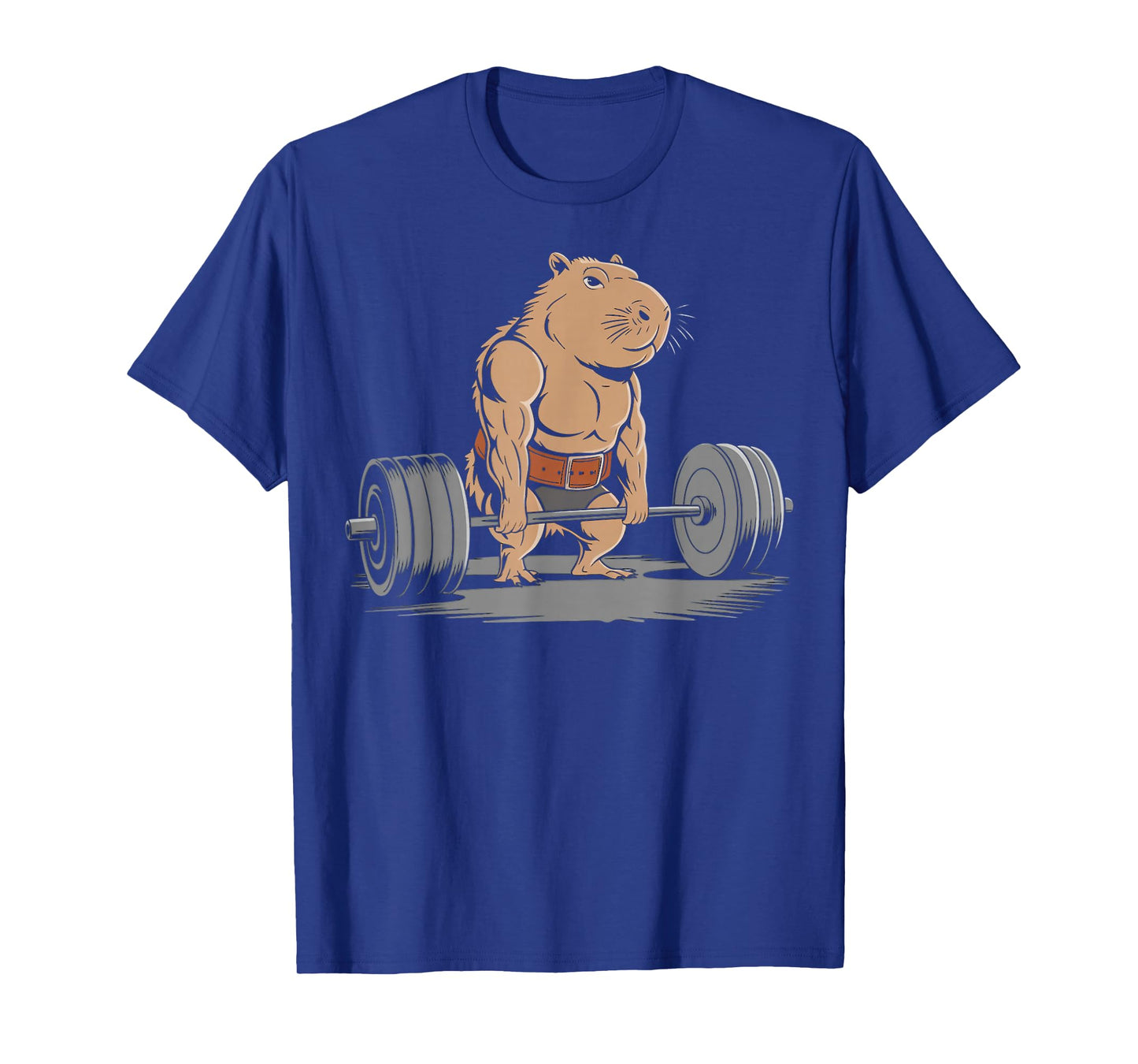 Gym Capybara Weightlifting Rodent Animals Kawaii Capybara T-Shirt