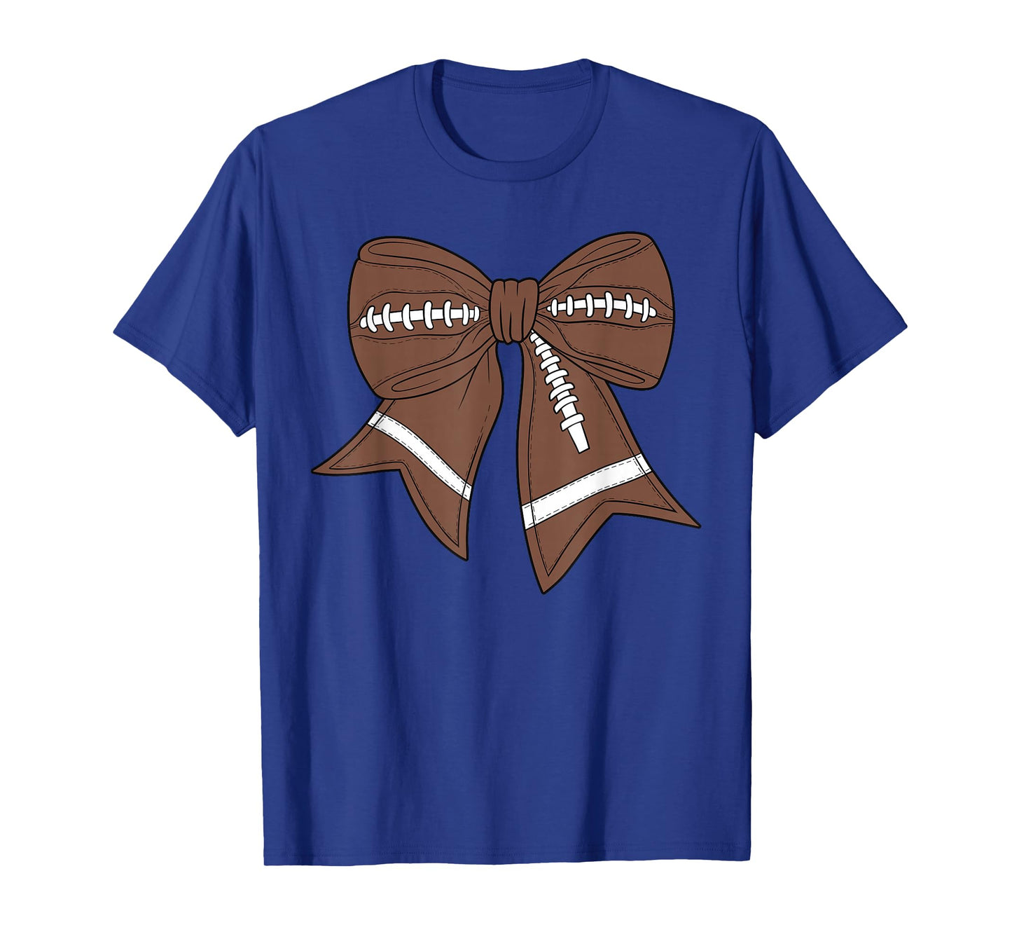 Football Coquette Bow For Girls Women Game Day Football Mom T-Shirt
