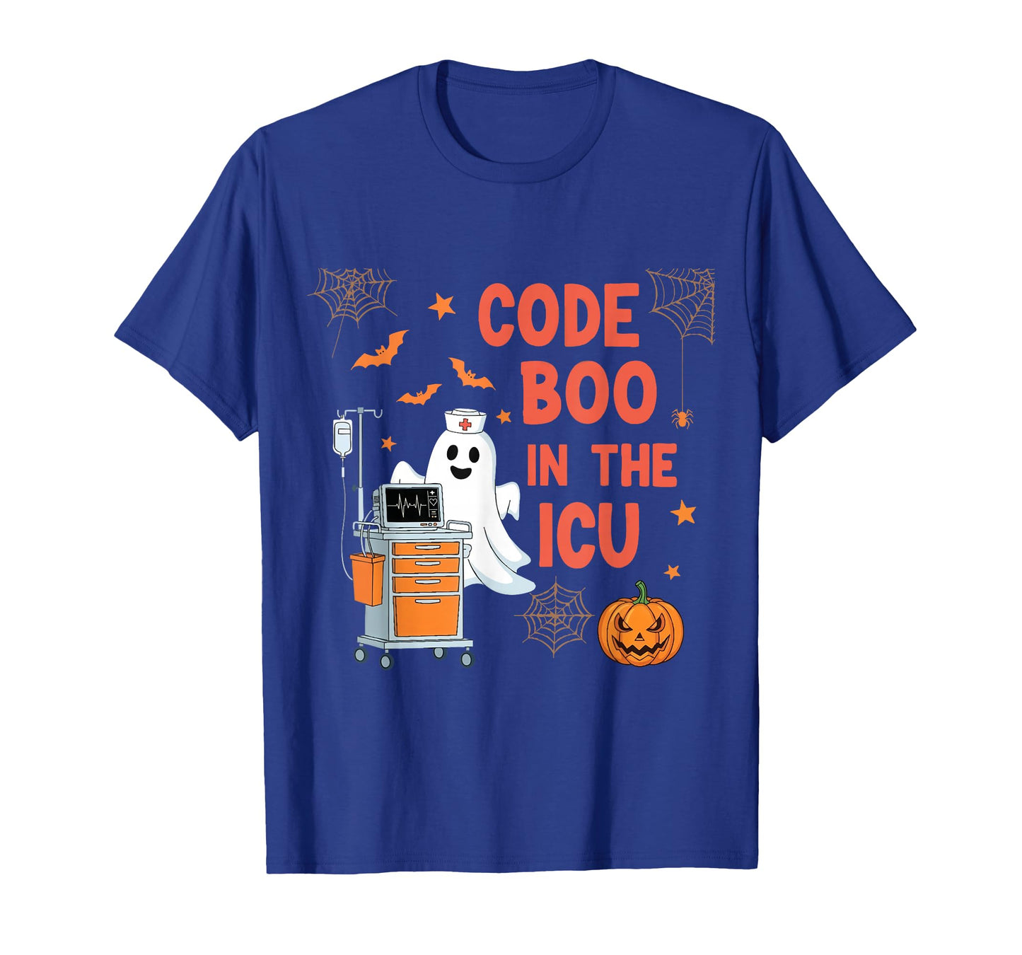 Costume Ghost Code Boo in The ICU Nursing for Halloween T-Shirt