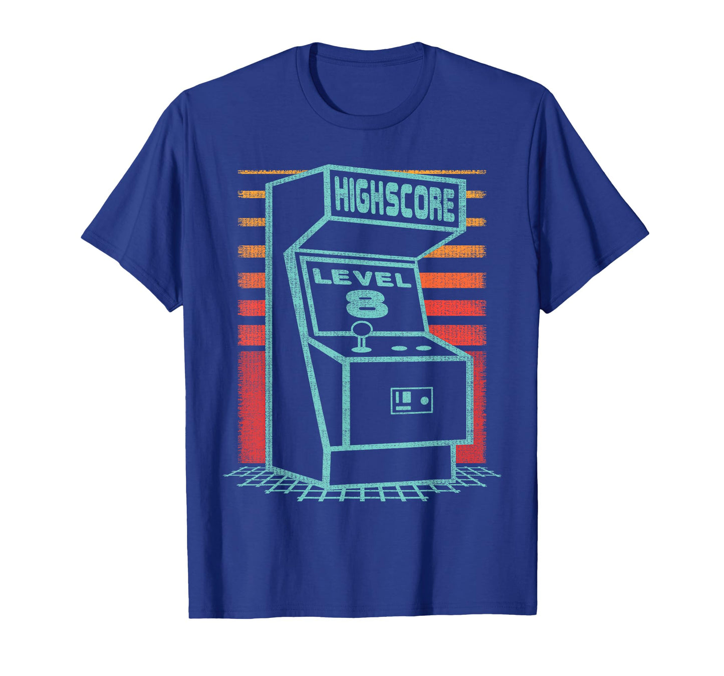 8th Birthday 8 Year Old Retro Gamer Level Up Unlocked T-Shirt