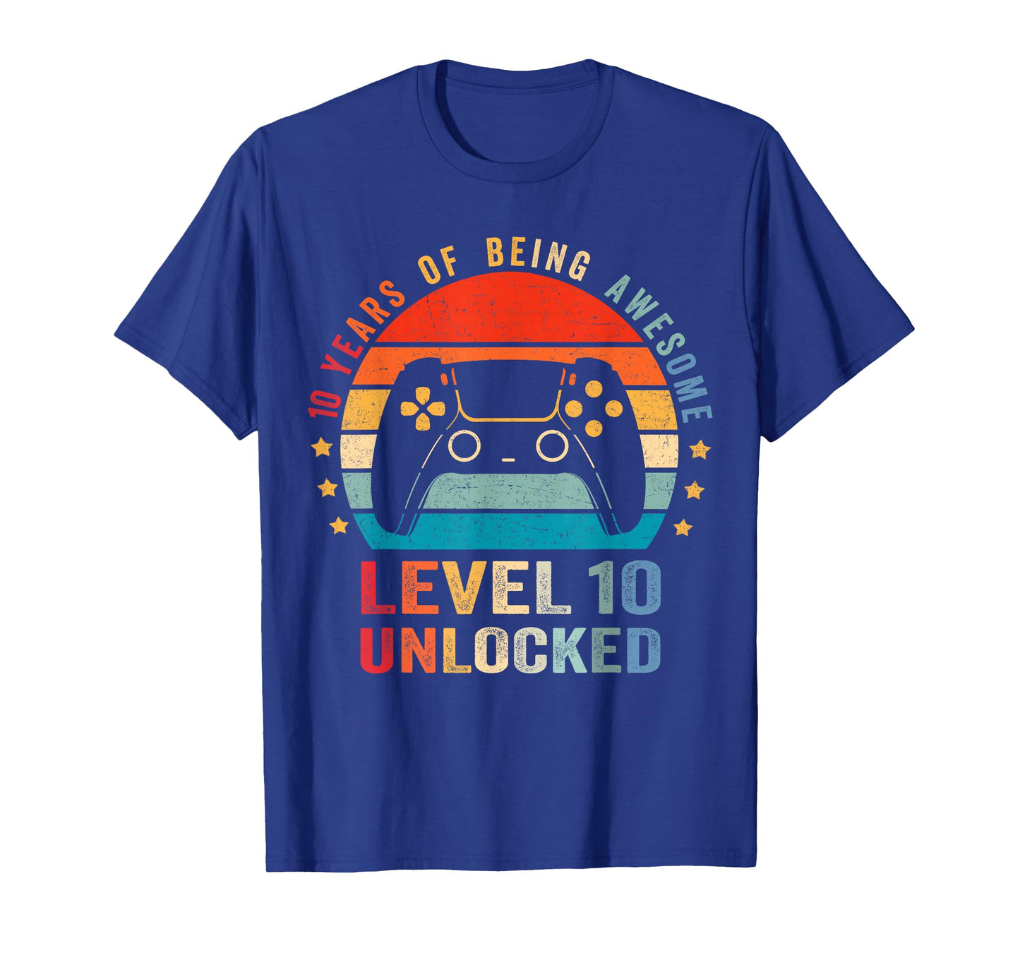 Level 10 Unlocked Shirt Funny Video Gamer 10th Birthday Gift T-Shirt