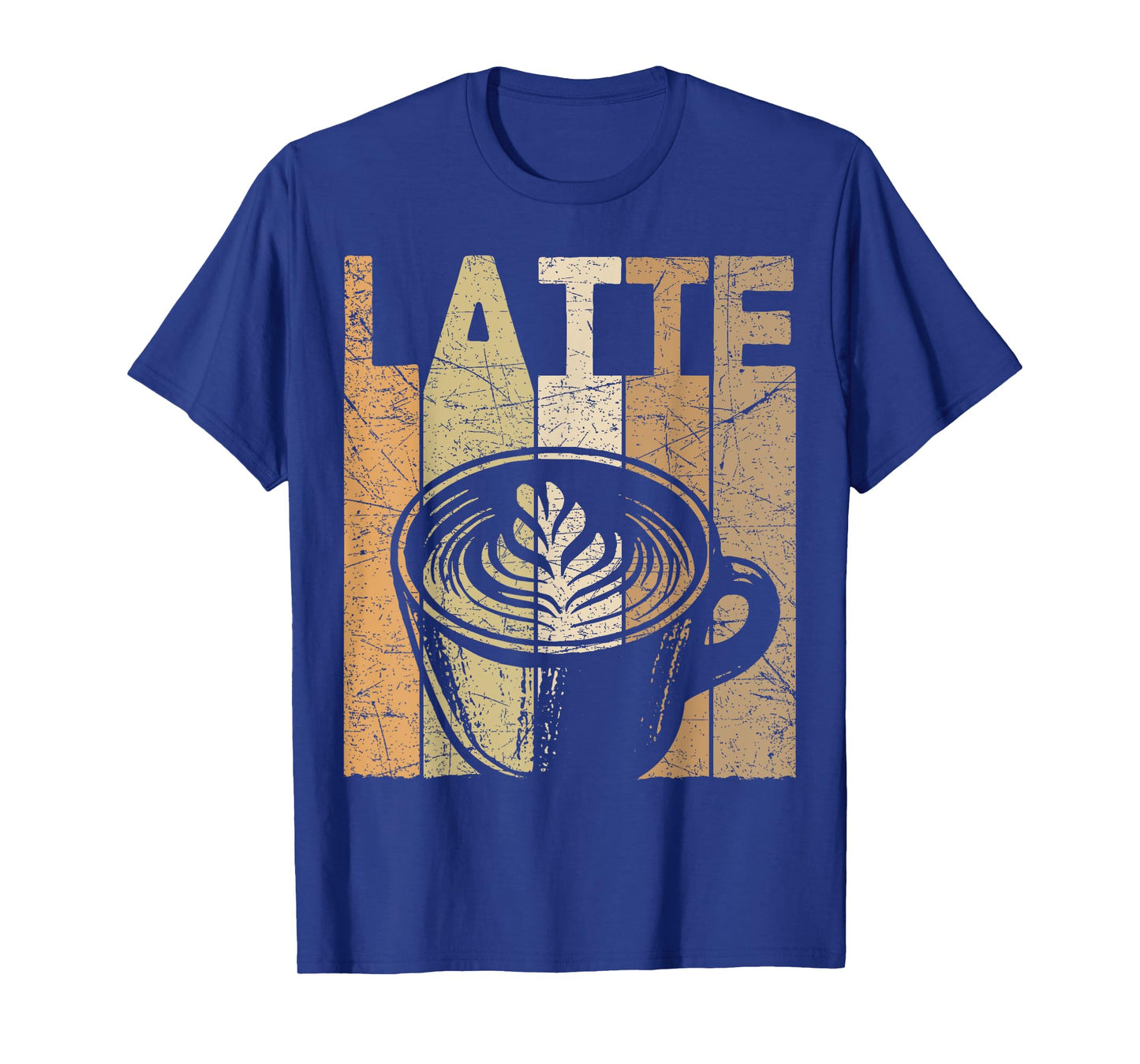 Latte Vintage Latte Coffee Retro Espresso Latte Lover T-Shirt
