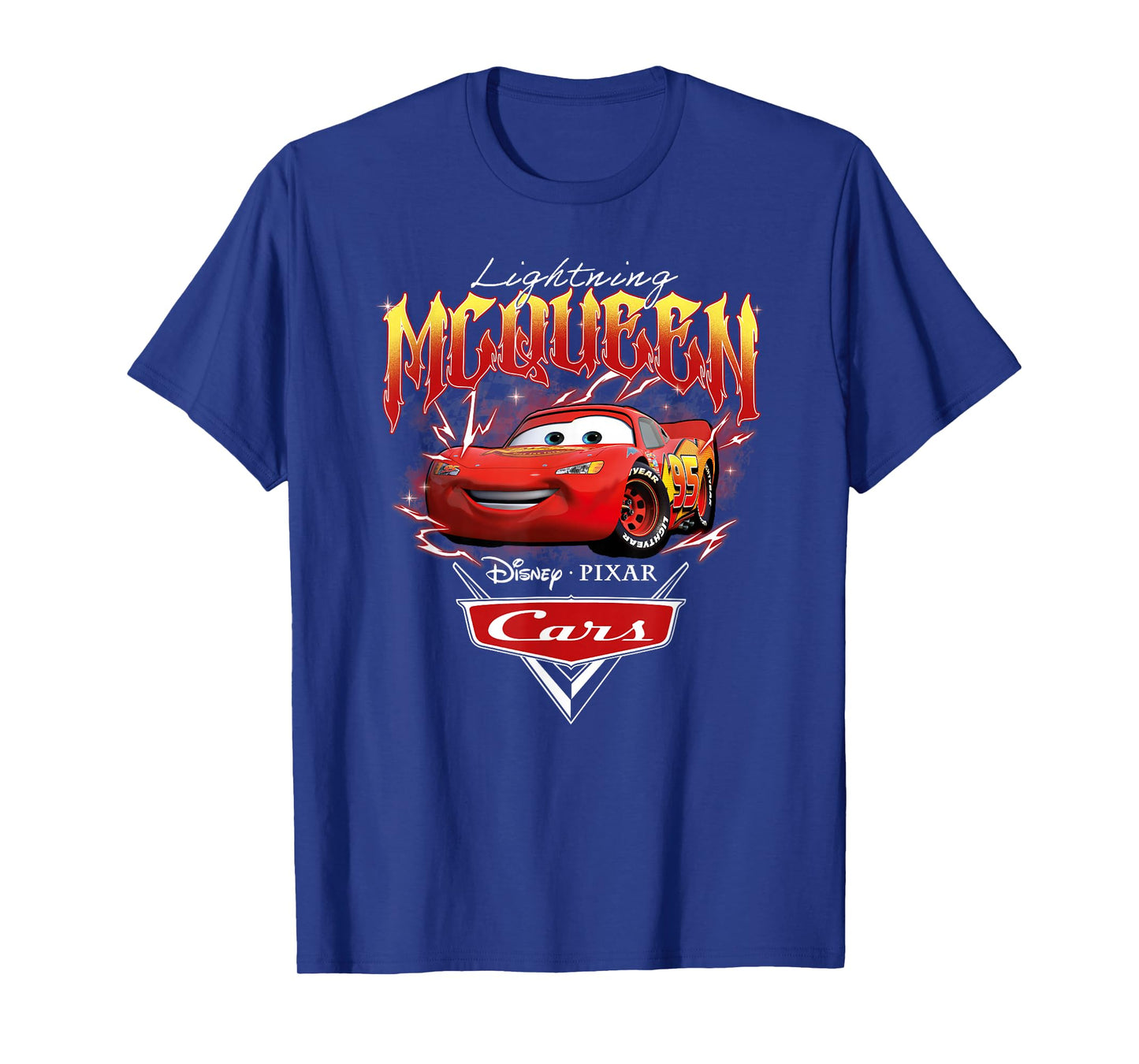 Disney Pixar Cars Lightning McQueen Cool Pose Portrait T-Shirt