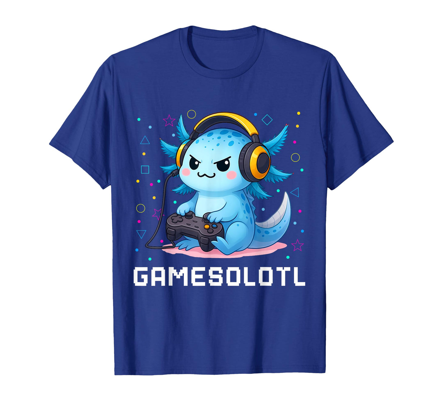 Gamesolotl Axolotl Fish Gamer Funny Gaming for Boys Kids T-Shirt