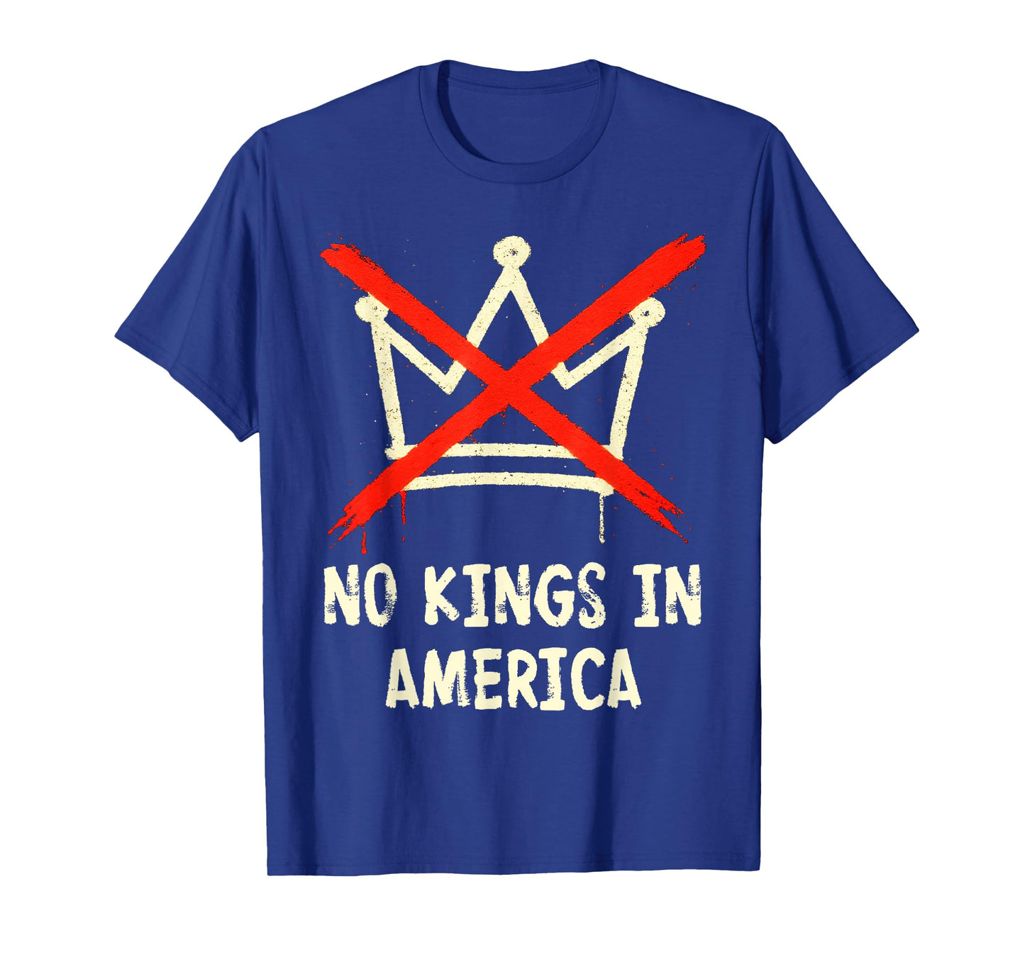 No Kings in America, Crown with X Cross Mark T-Shirt