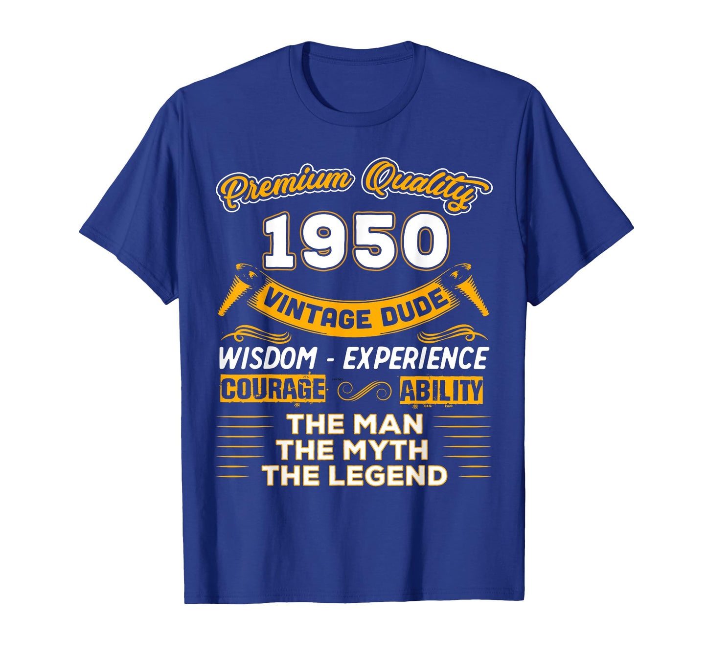 The Man Myth Legend 1950 75th Birthday Gift 75 Years Old T-Shirt