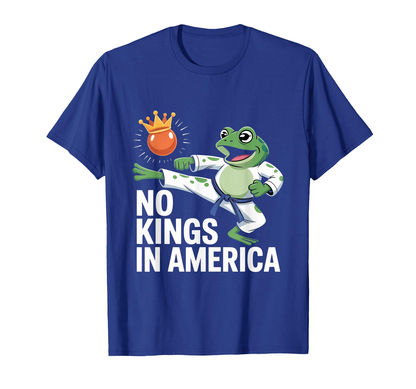 Funny No Kings in America Frog Portland Frog Resist Cool Fun T-Shirt
