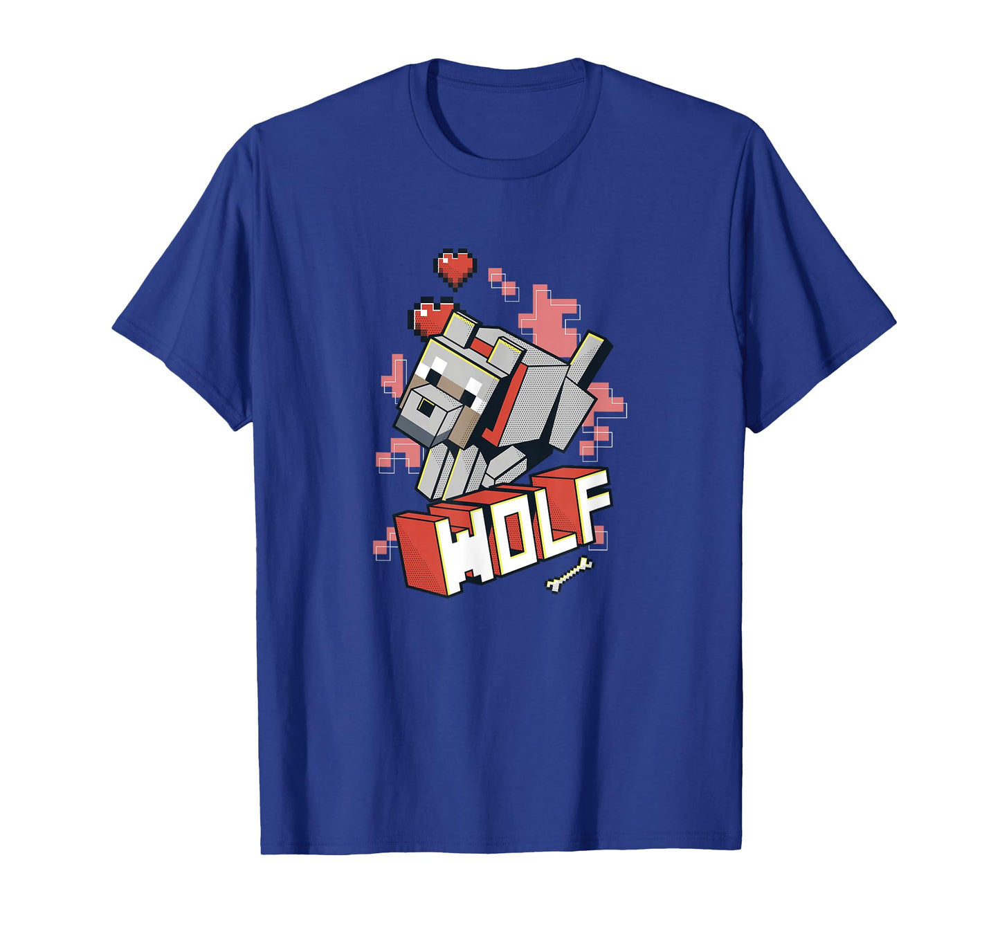 Minecraft Wolf Hero Love T-Shirt