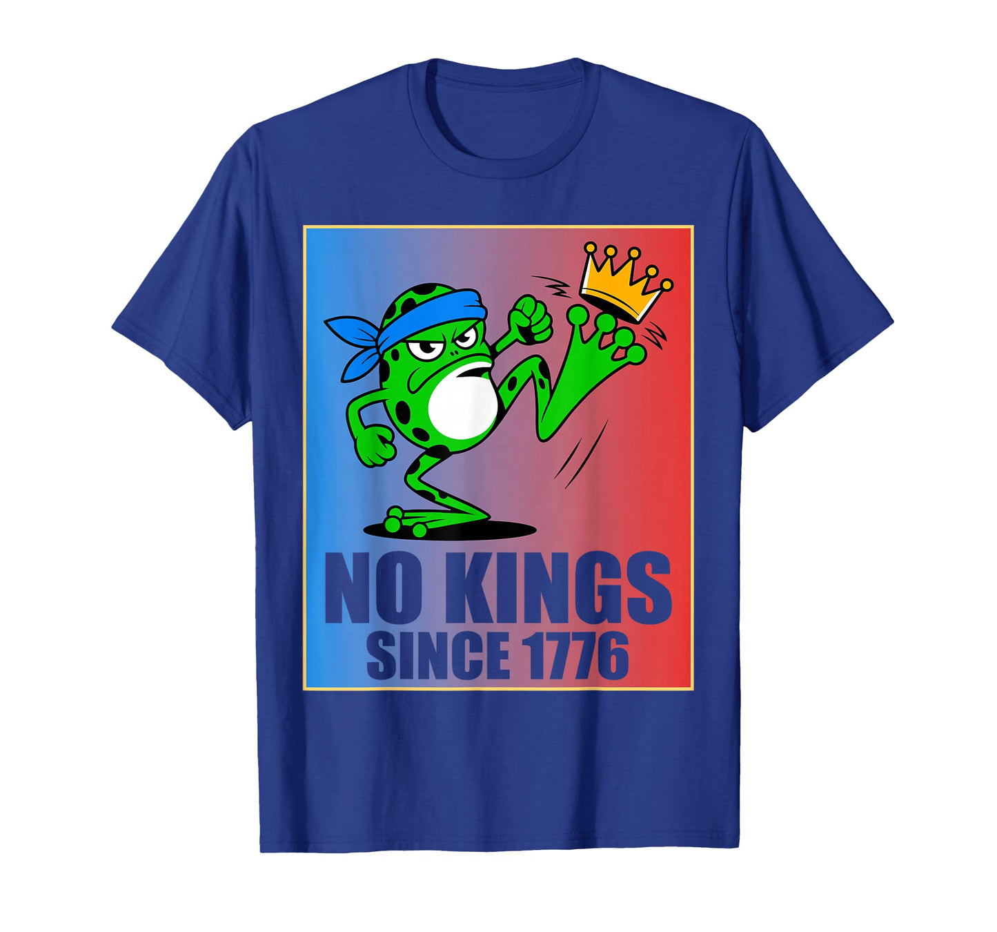 No Kings Since 1776 America Men Women Portland Frog Protest T-Shirt
