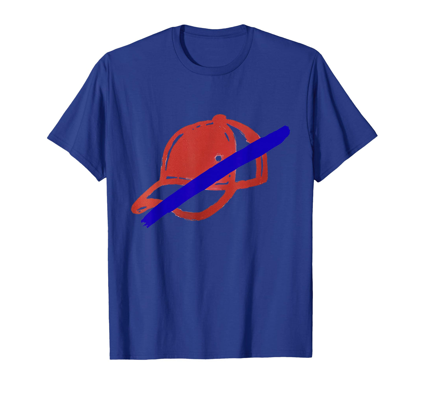 No Kings T Shirt, Red Hat with Blue Line T Shirt T-Shirt