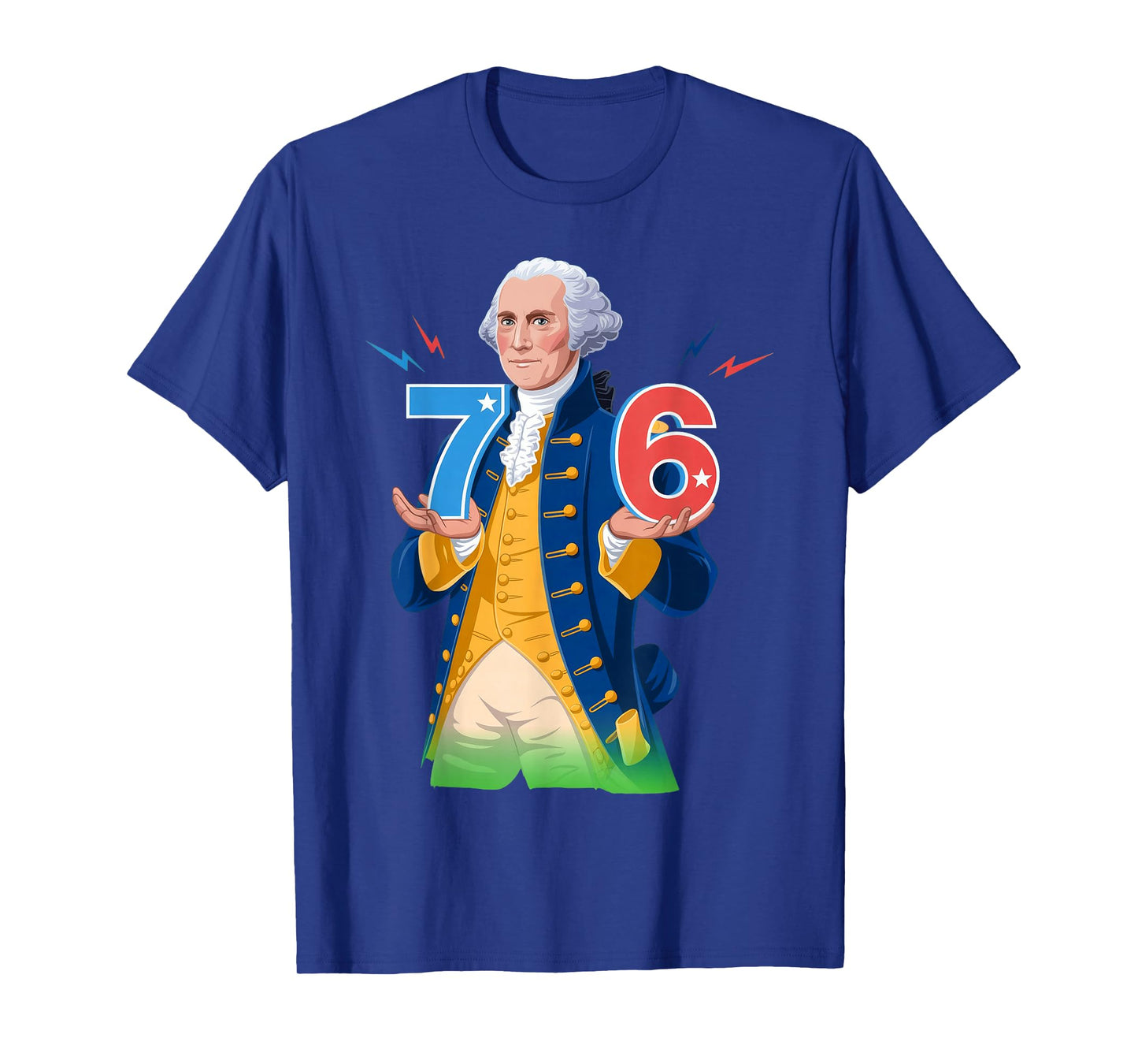 6-7 7-6 George Washington Seven Six Teacher American T-Shirt