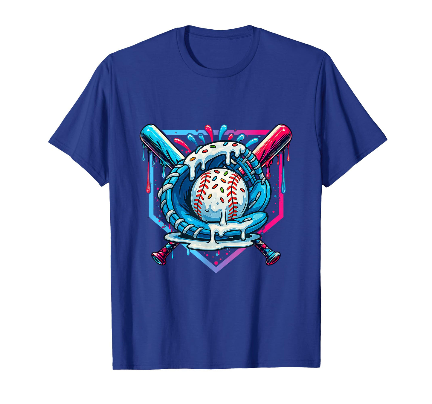 Baseball Lifestyle 101 Apparel Youth Baseball Drip Icecream T-Shirt