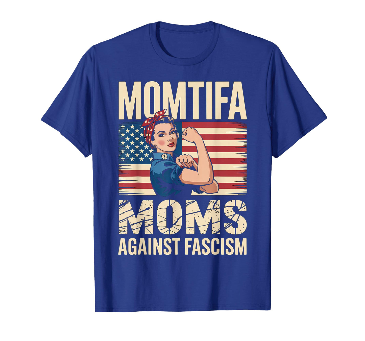 MOMtifa Moms Against Fascism Flag Resist No Kings 50501 Mama T-Shirt