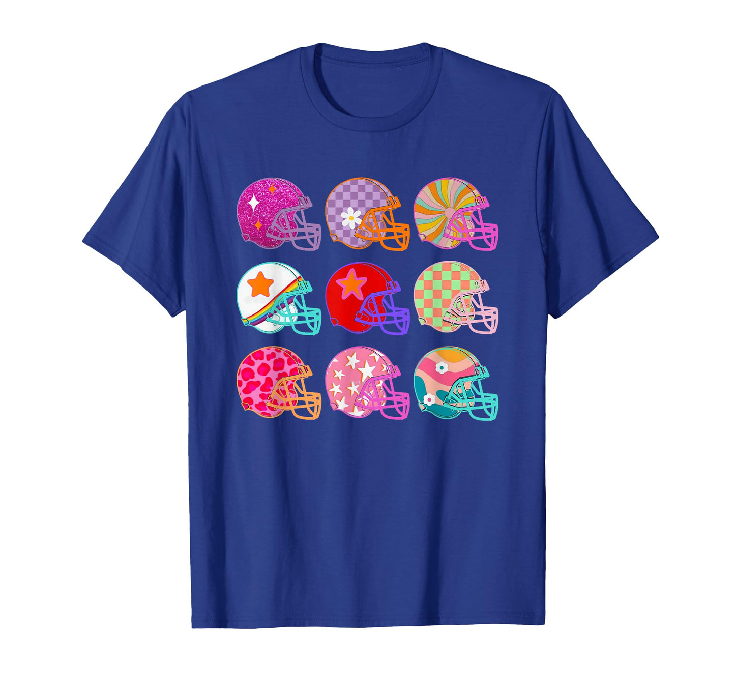 Football Hat Colorful Football For Football Players T-Shirt