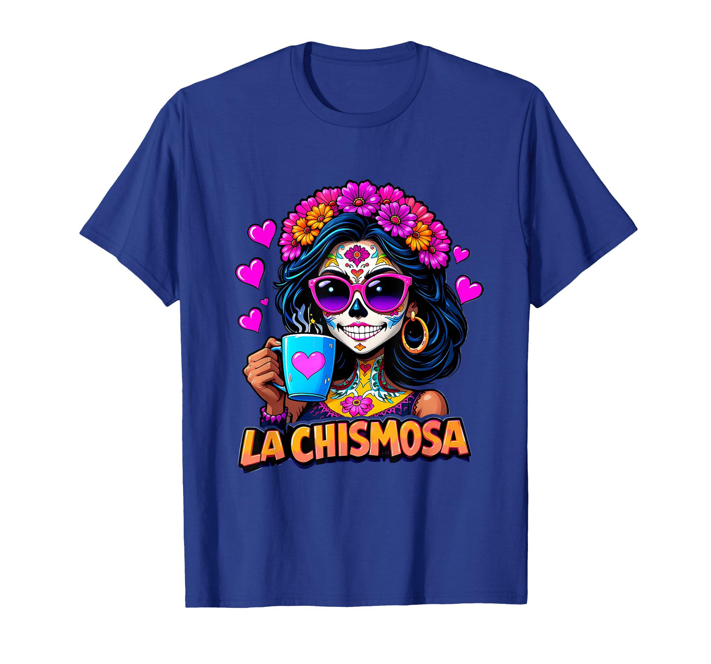 Funny Mexican Lottery Woman La Chismosa Fiesta Vintage Card T-Shirt