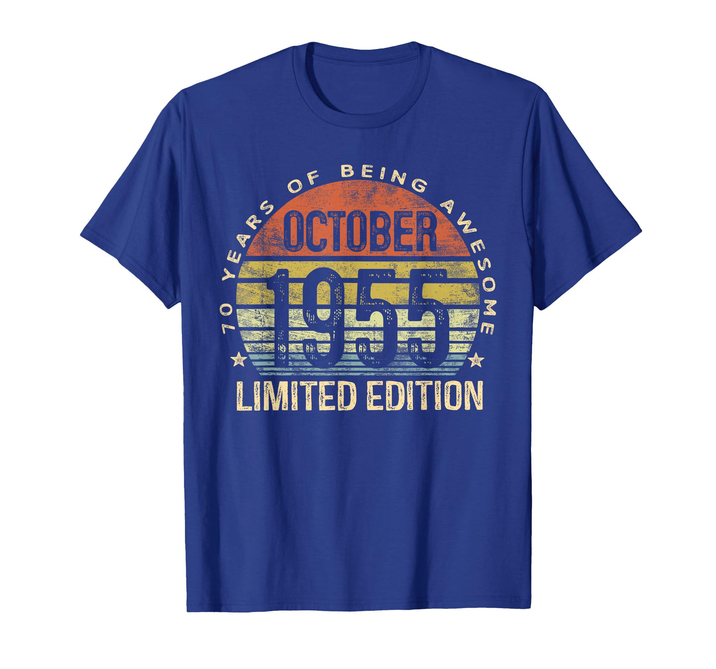 October 1955 Limited Edition 70-Year-Old 70th Birthday T-Shirt
