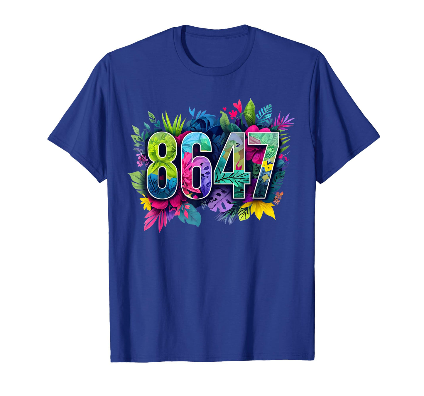 Anti Trump 8647 Floral Resist 86 47 Impeach Trump Impeach 47 T-Shirt