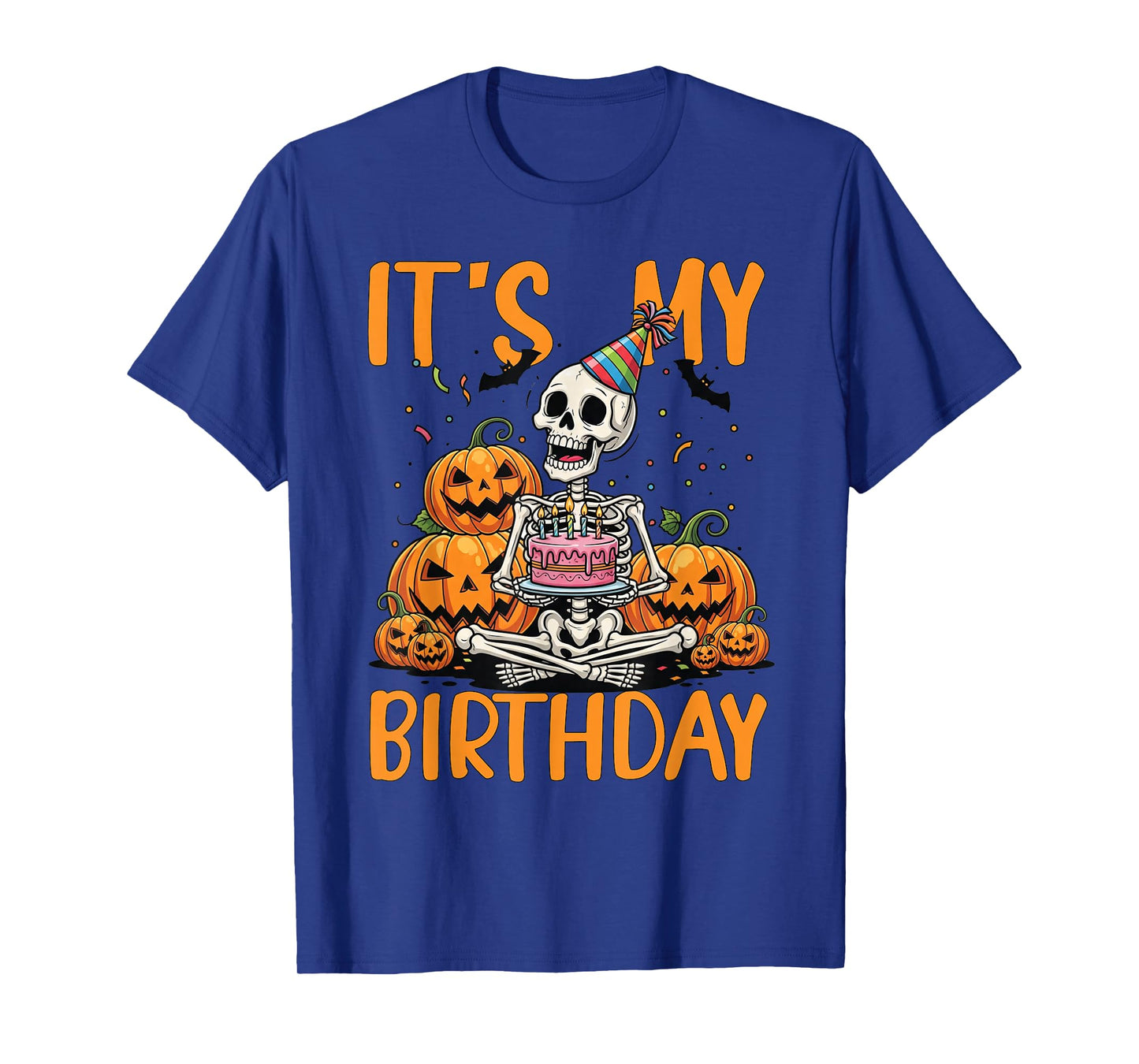 It's My Birthday Skeleton Happy Halloween Birthday Party T-Shirt
