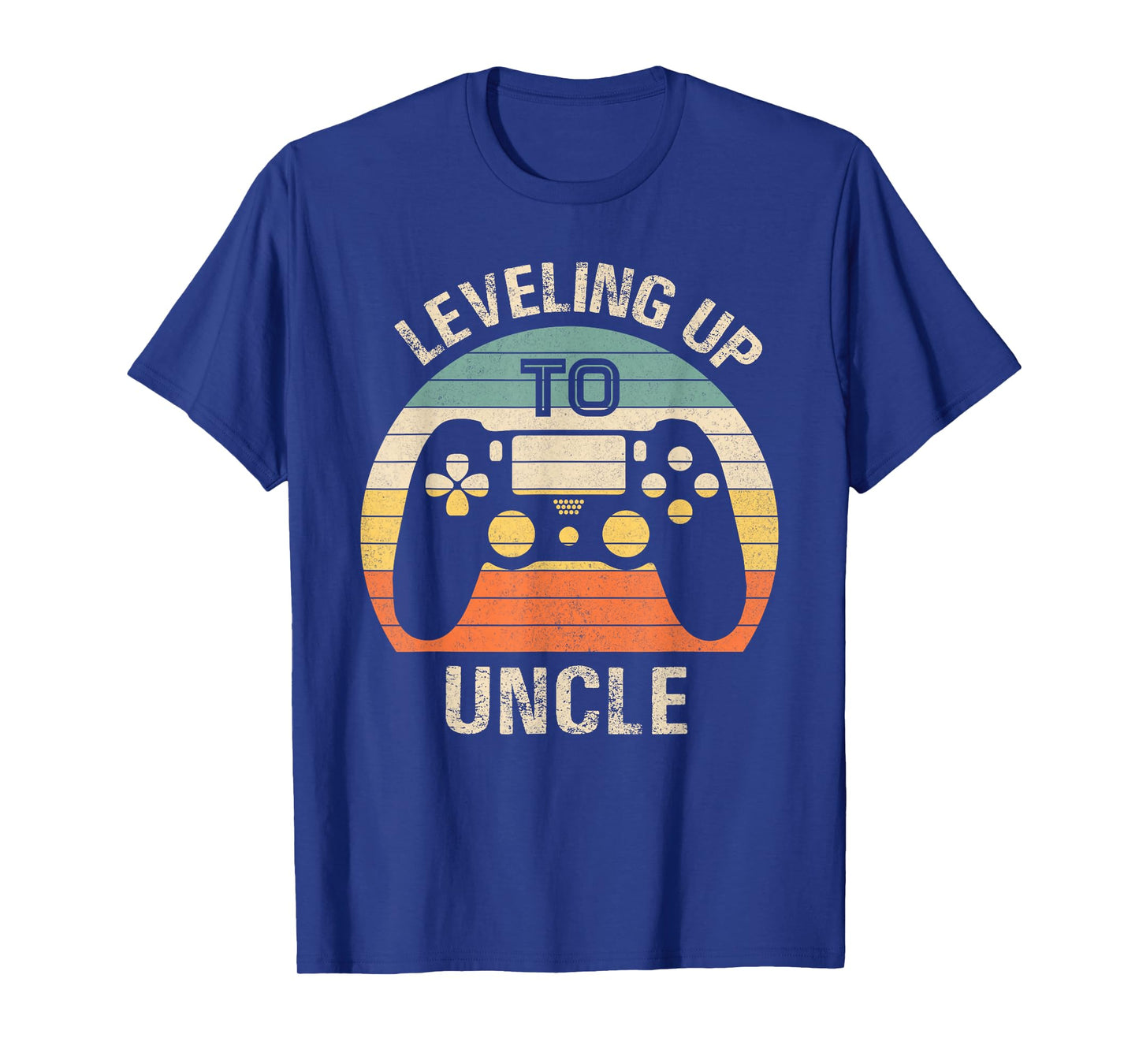 Leveling up to uncle 2025 funny video gamer vintage men T-Shirt