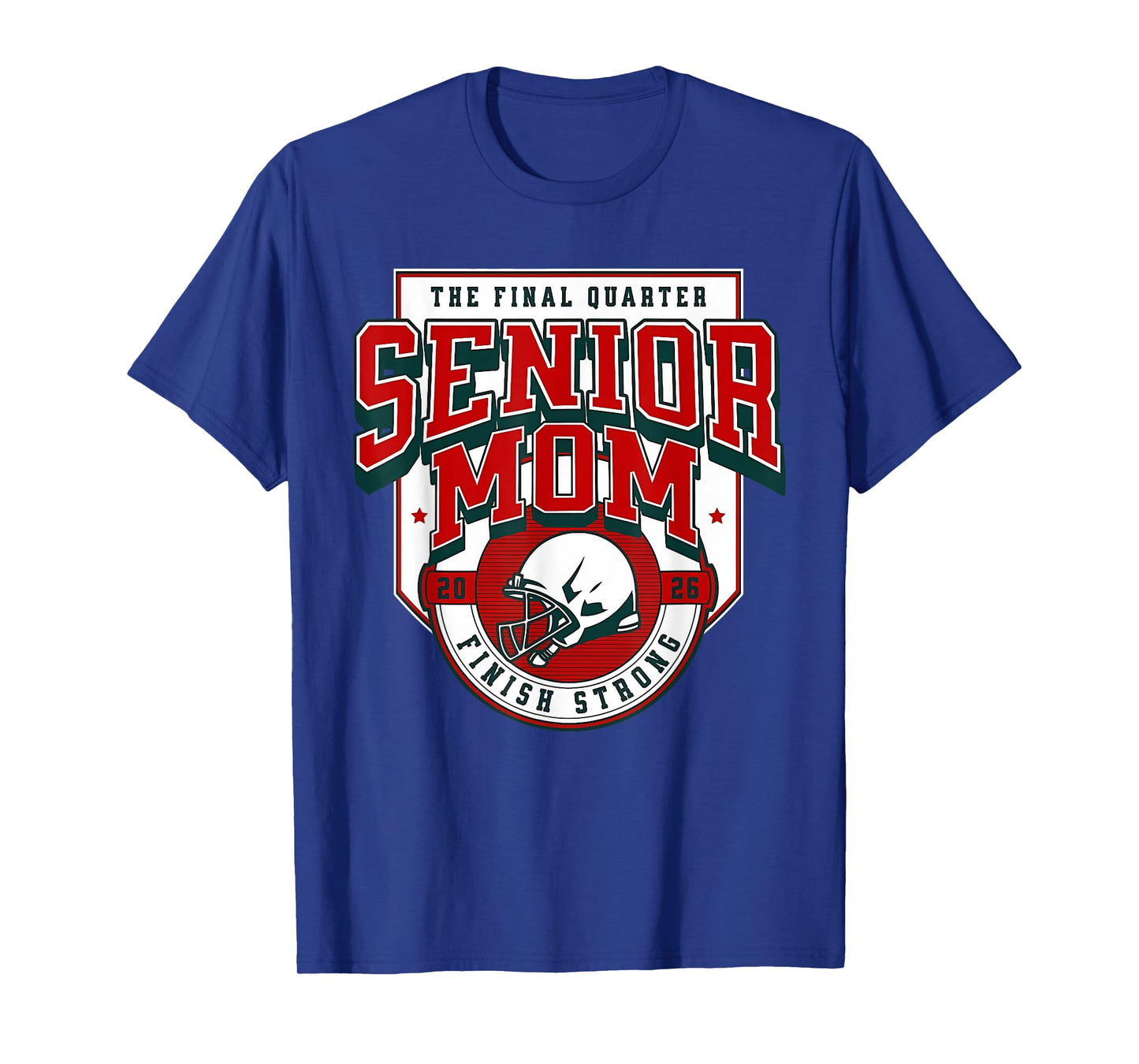 Senior Football Mom Football Mama Game Day Class of 2026 T-Shirt