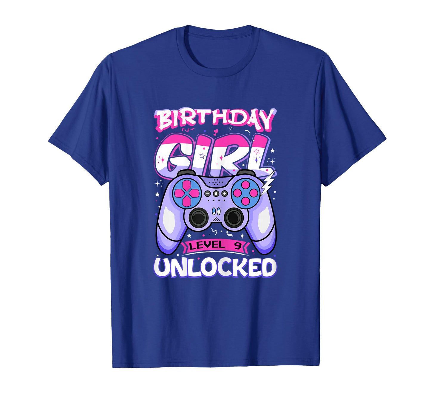 9 Year Old Girl Gamer Level Unlocked 9th Birthday Kids T-Shirt